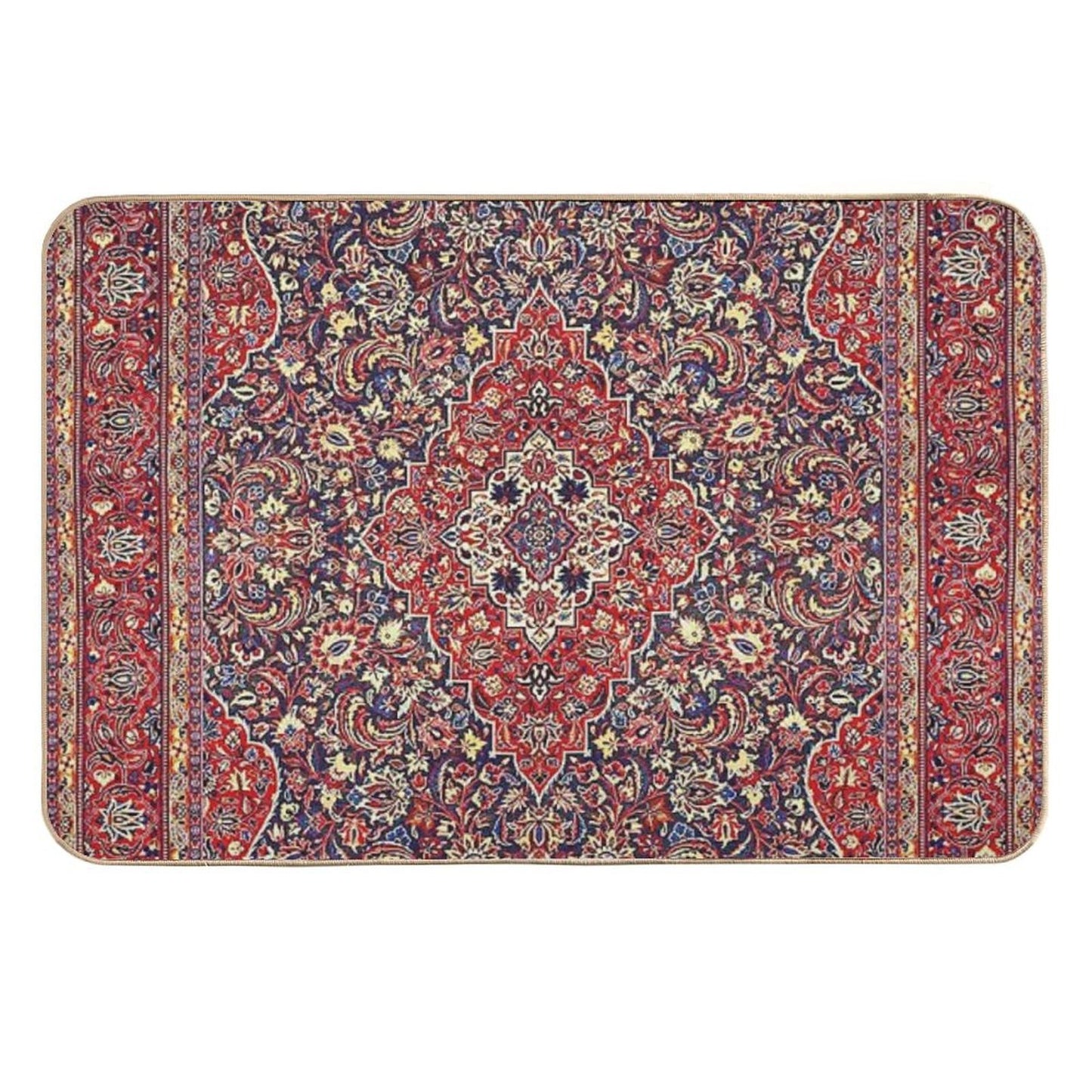 Northwest Persian Silk Carpet Print Non-Slip Bath Mat