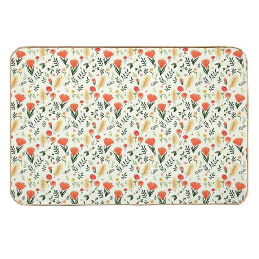 Aussie Florals  Non-Slip Bath Mat