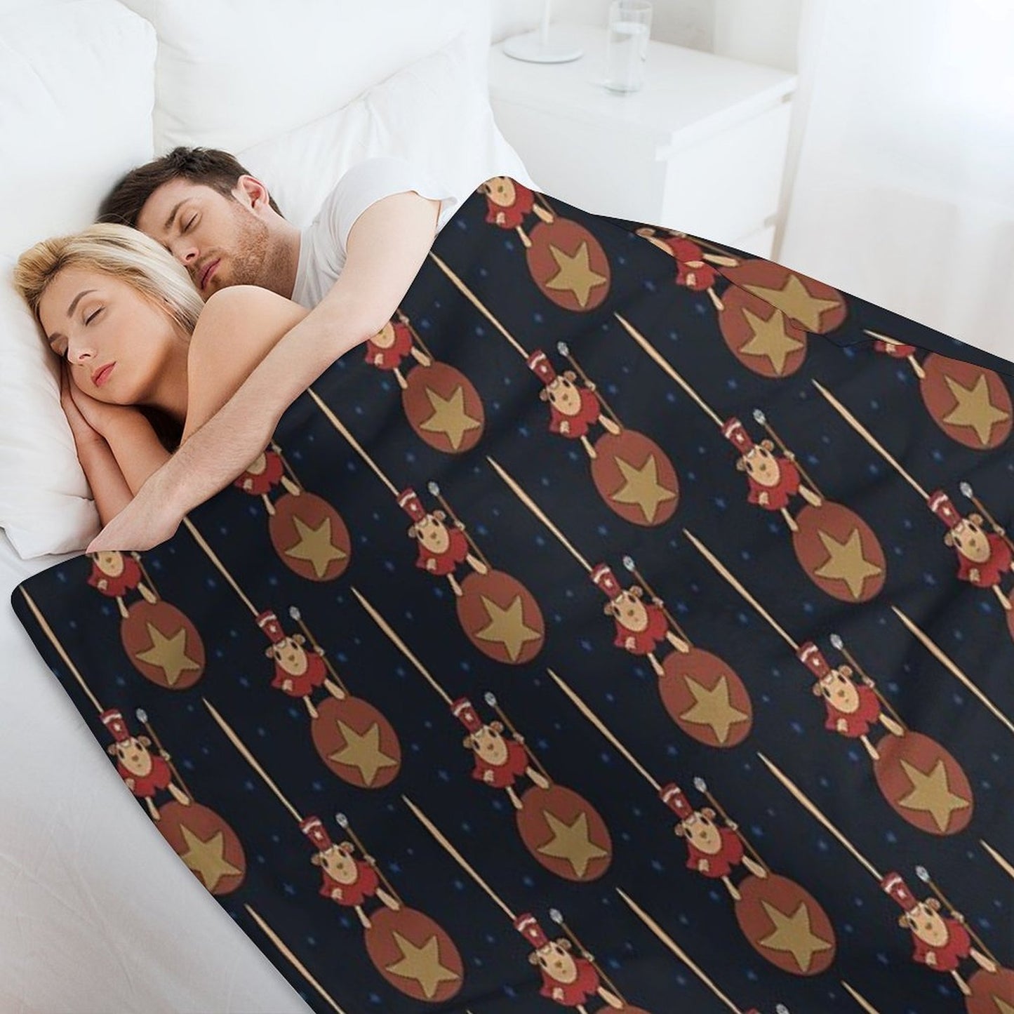Jumping Circus Mouse And Ghost Eye Anti-pilling Throw Blanket