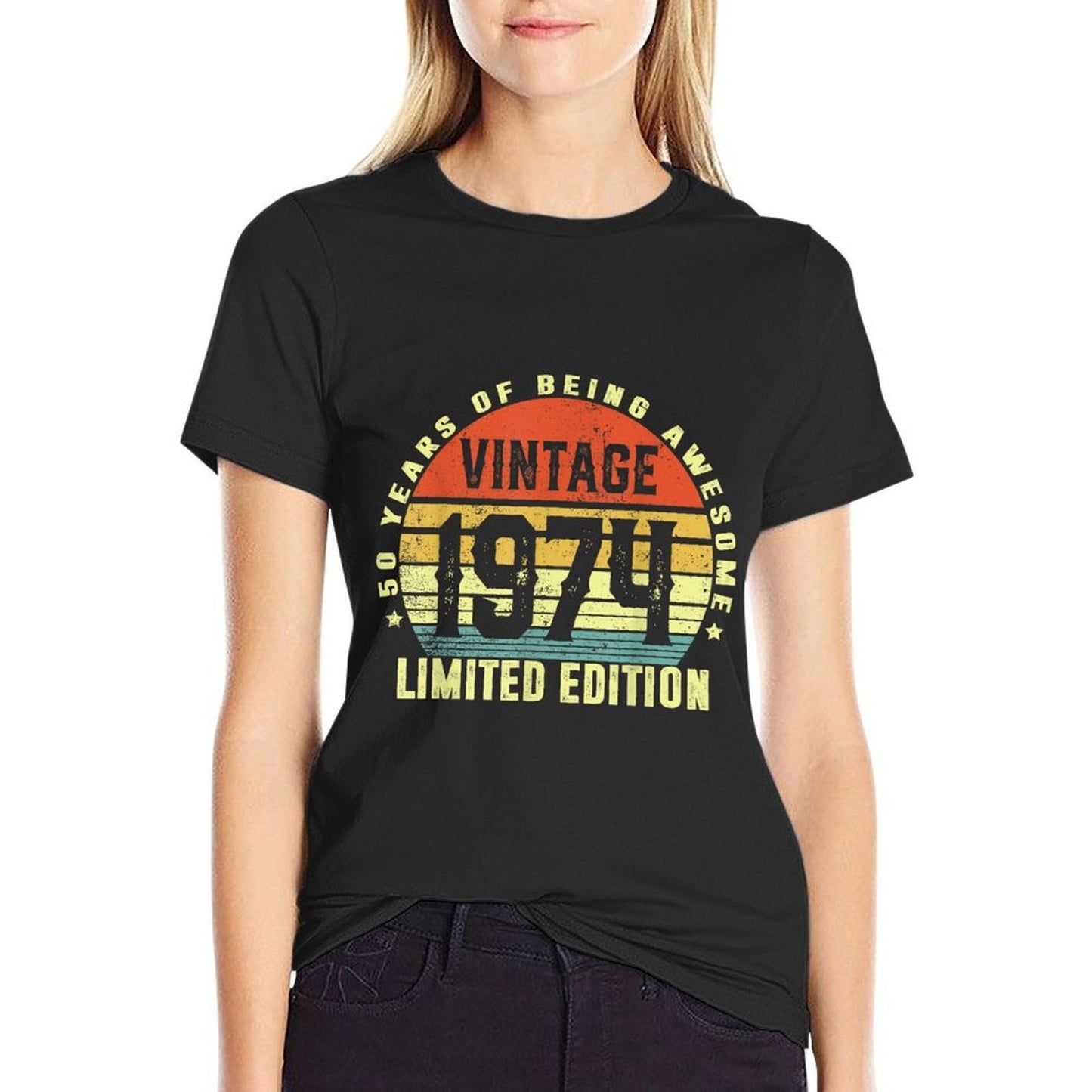50 Year Old Gifts Vintage 1974 Limited Edition 50th Birthday Affordable Price T-Shirt