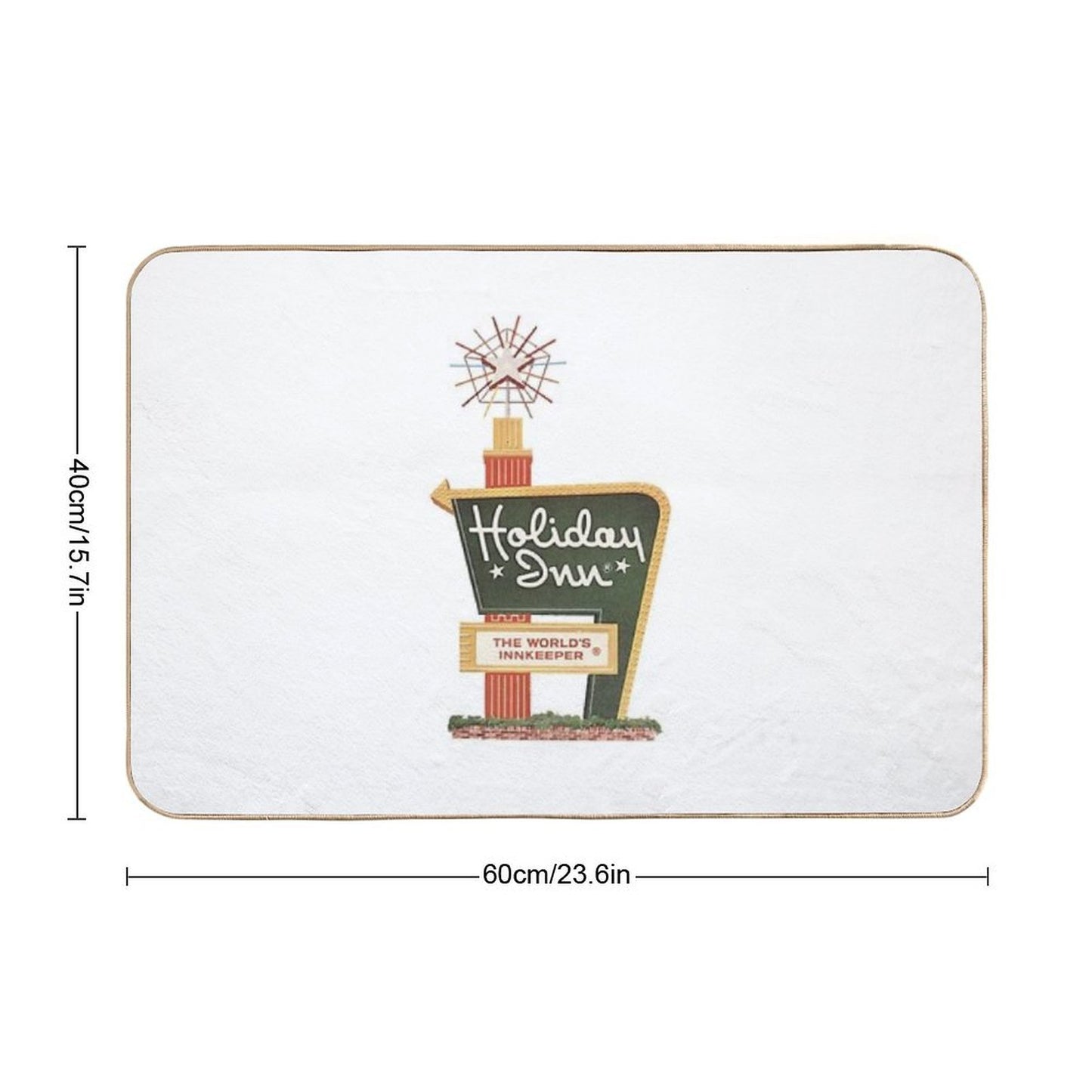Iconic Holiday Inn Sign Toxin-Free Bath Mat