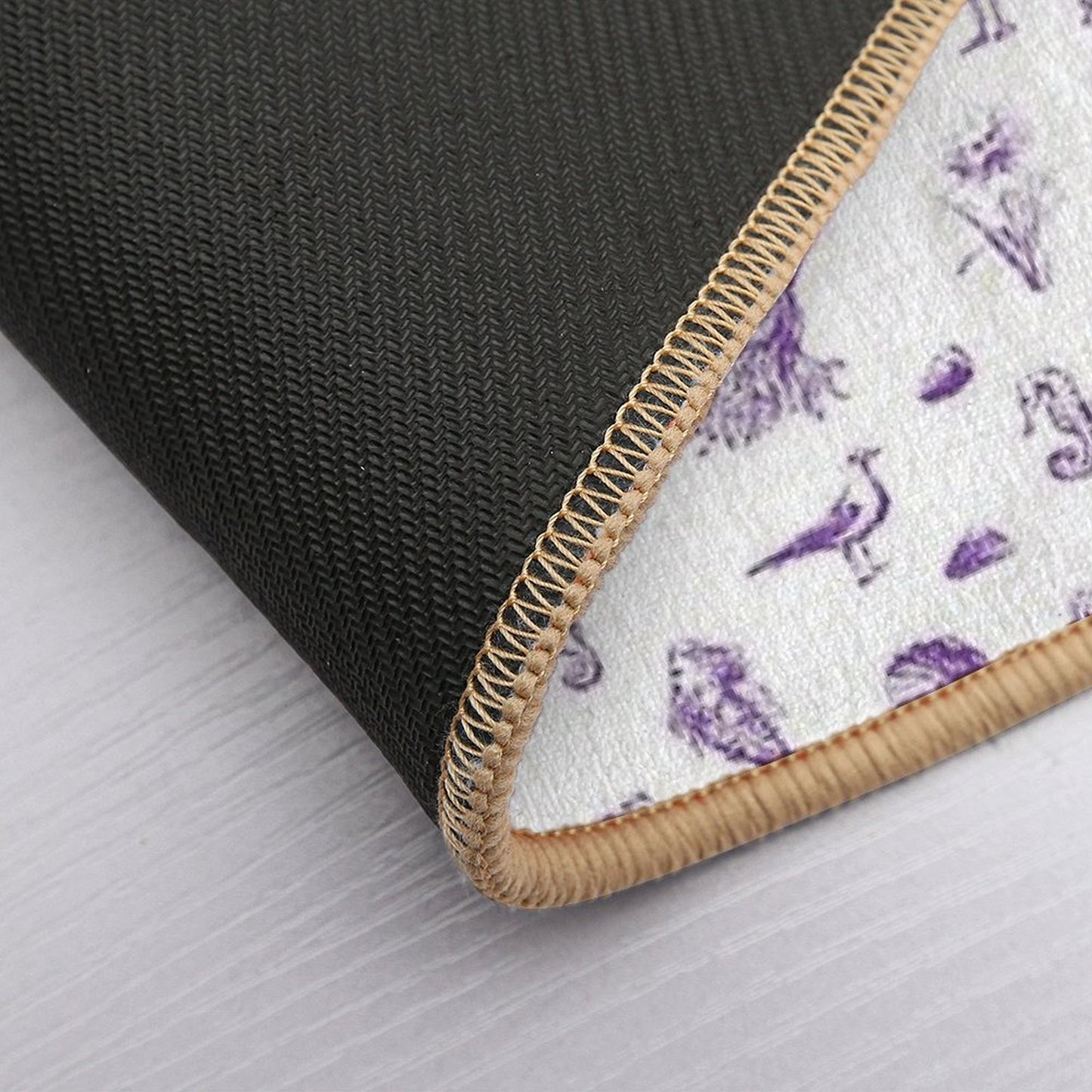 Rent-Free Blackbeard Sketches - Purple Pet-Safe Bath Mat