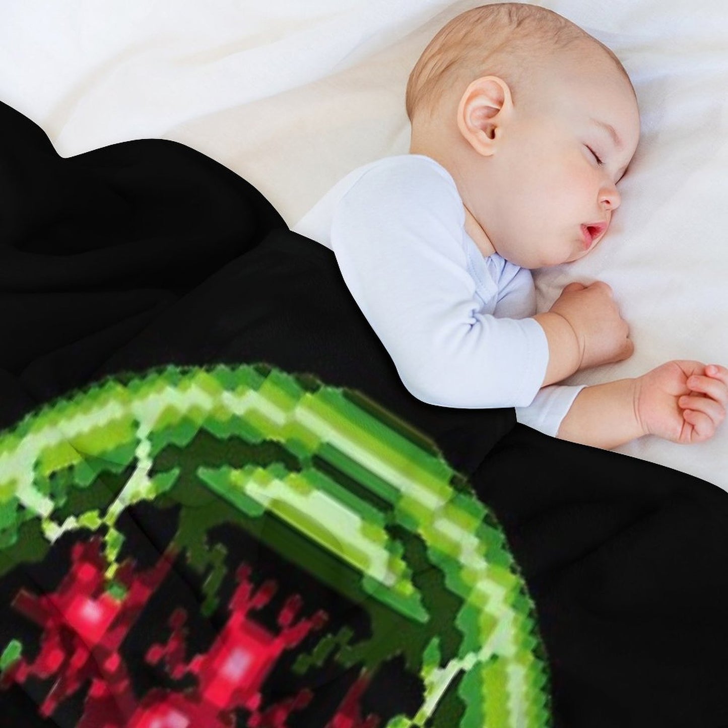 Super Metroid - Giant Metroid Travel-friendly Throw Blanket