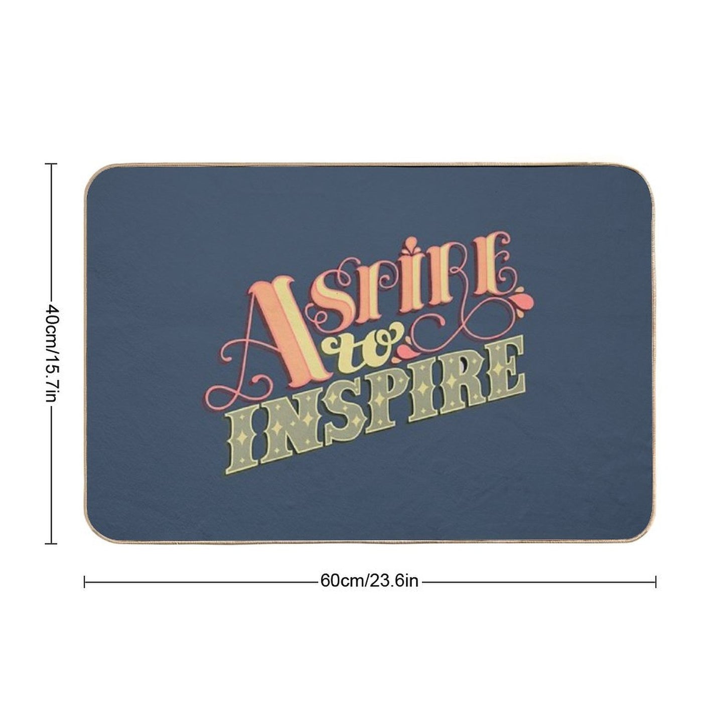 Aspire to Inspire Repositionable Bath Mat