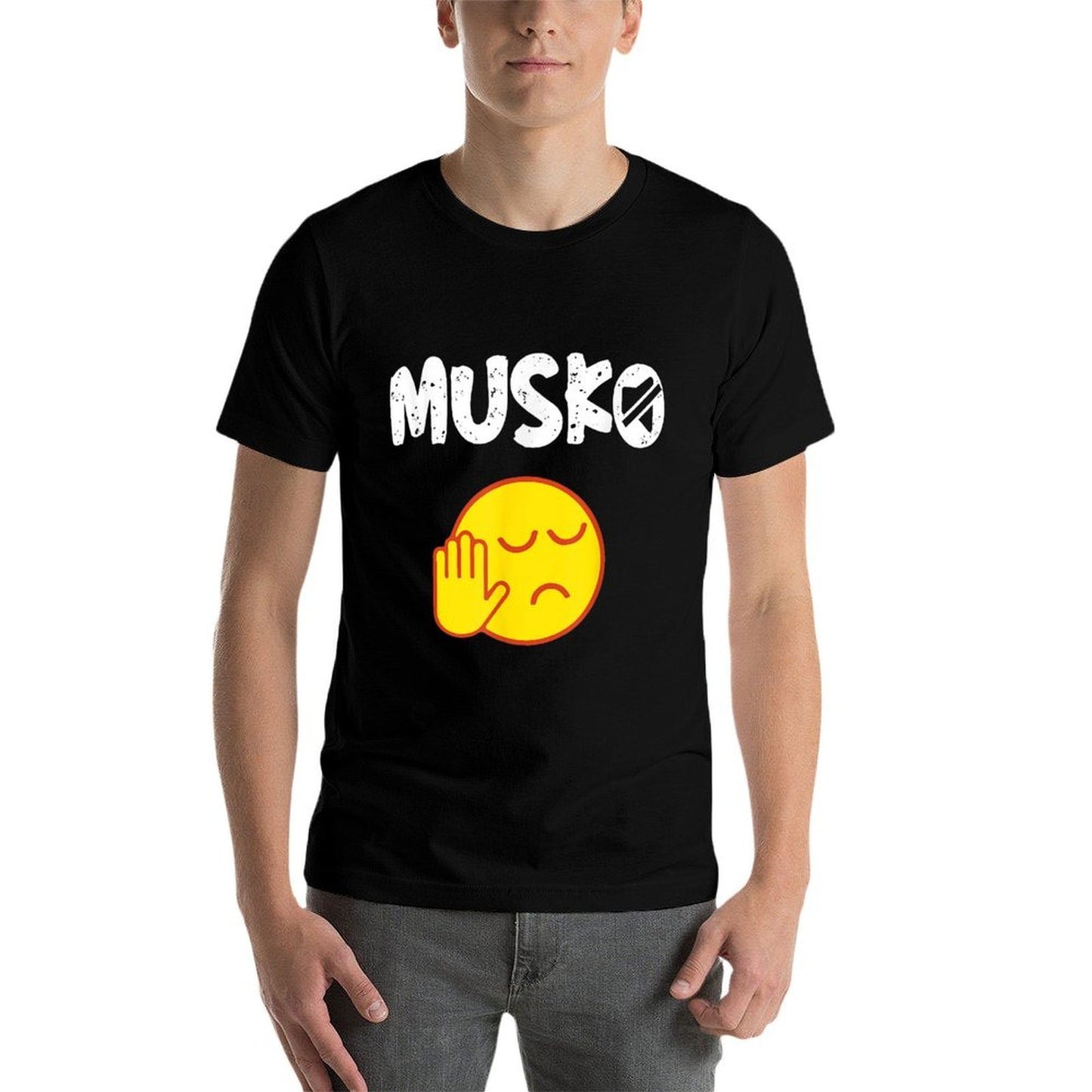 Musko Telugu Shutup Funny Telugu Quote Meme Affordable Price T-Shirt