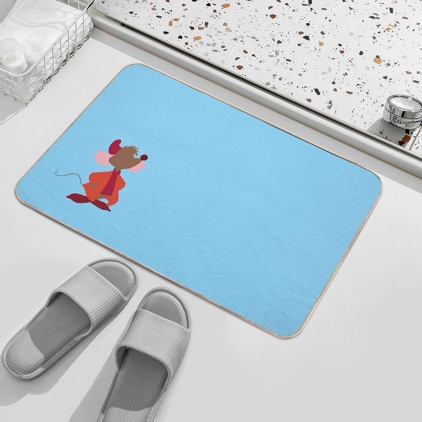A Little Mouse Friend Easy Maintenance Bath Mat