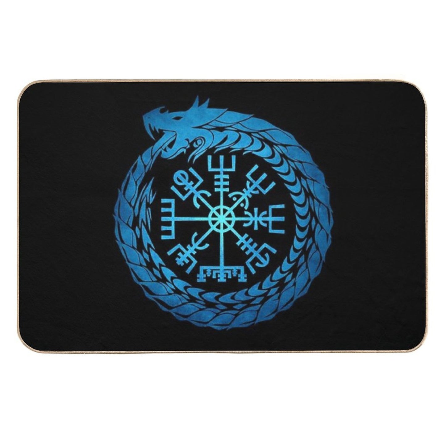 Vegvisir Jormungandr World Serpent Stain-Proof Bath Mat