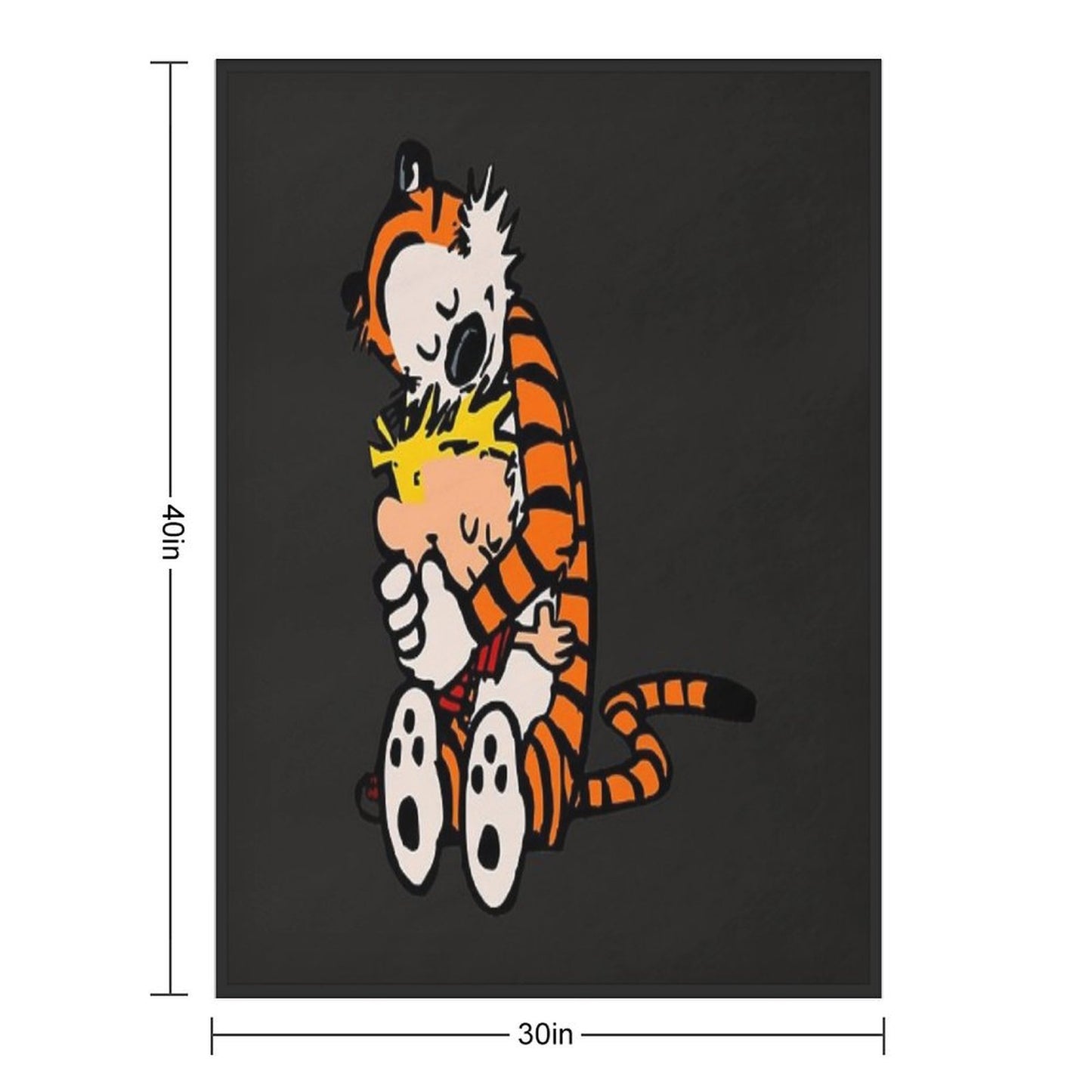 Calvin And Hobbes Had Funy Hug Lightweight Throw Blanket