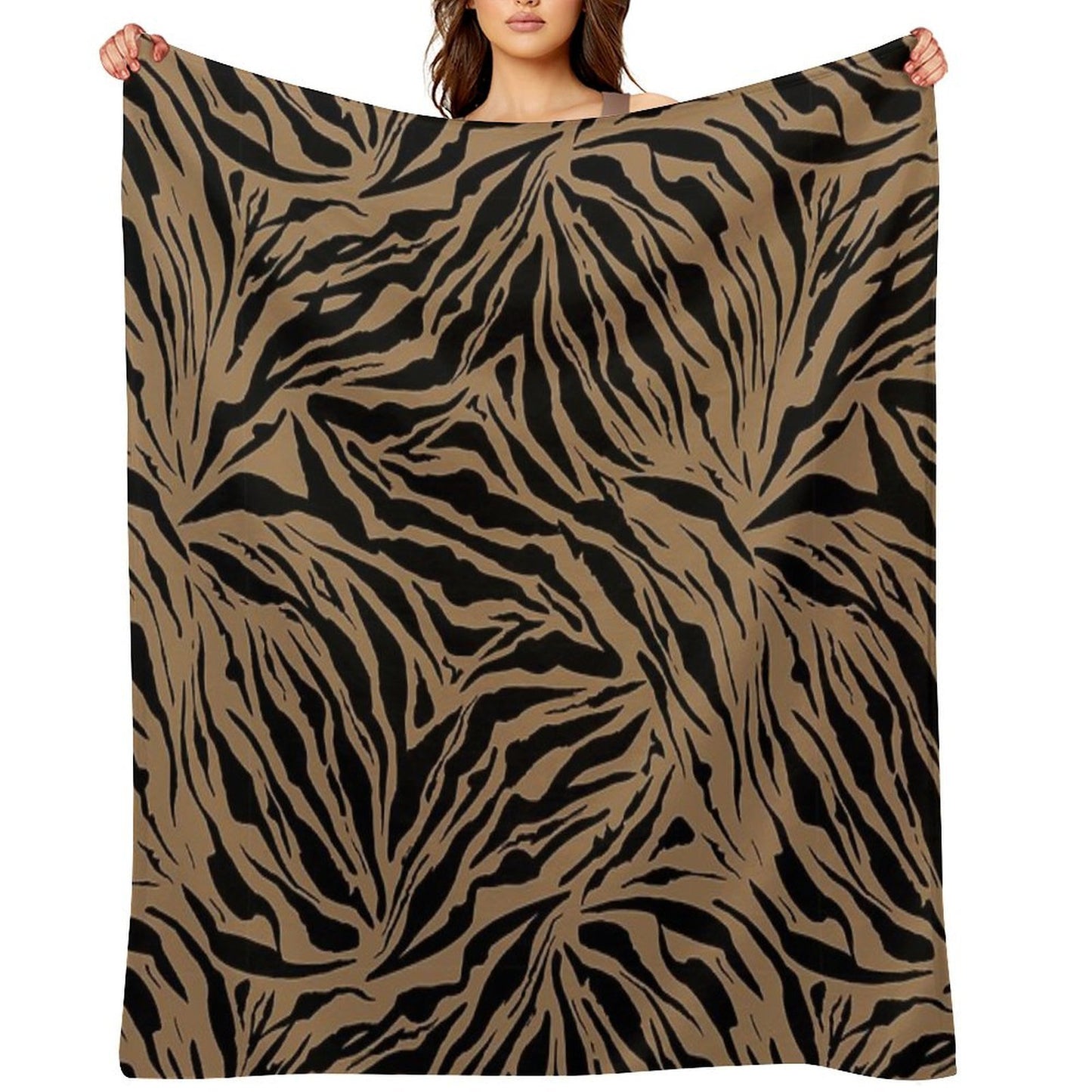 Jungle Tiger Eco-conscious Throw Blanket