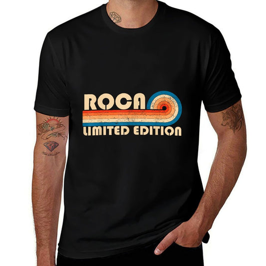 ROCA Surname Retro Vintage 80s 90s Birthday Reunion  Oversized Silhouette T-Shirt