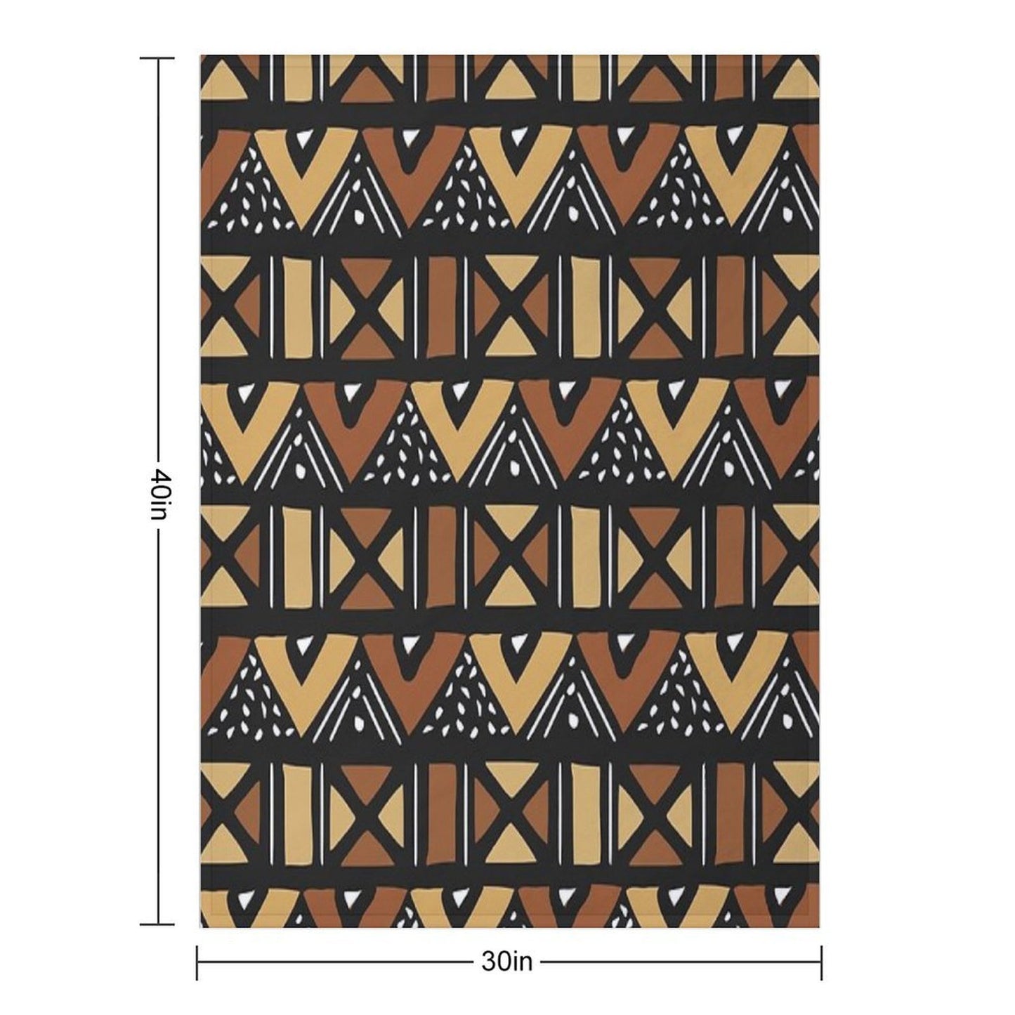 Mud Cloth Mali Compact Throw Blanket