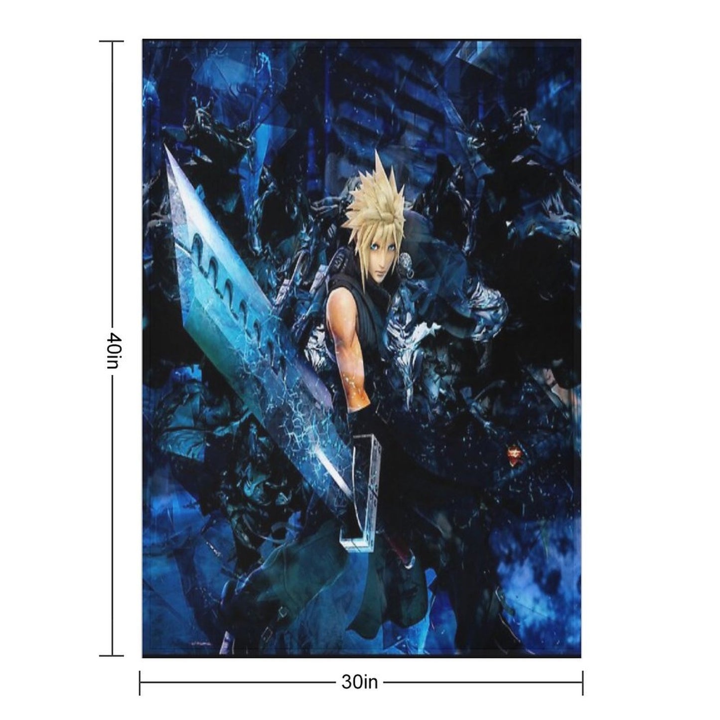 Big Sword Soldier Versatility Throw Blanket