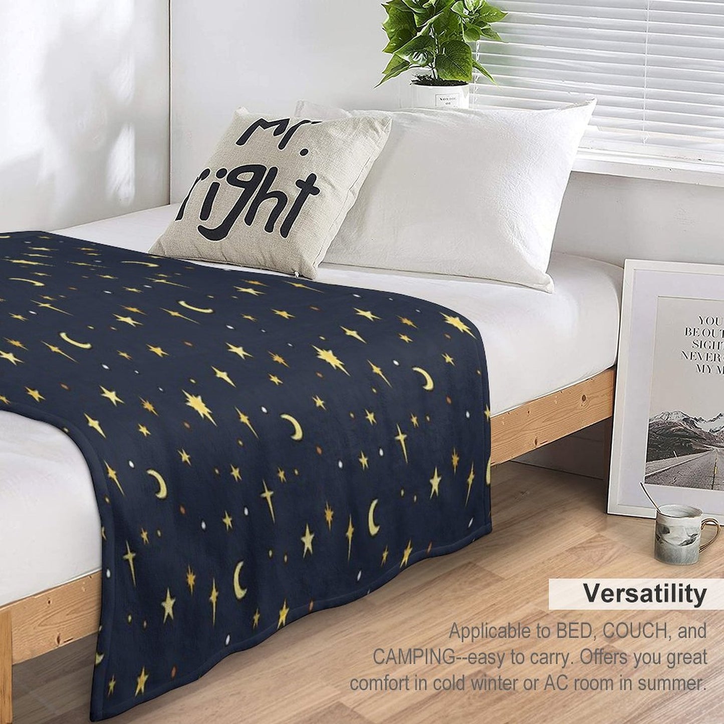 Starry Sky Pattern Multi-functional Throw Blanket
