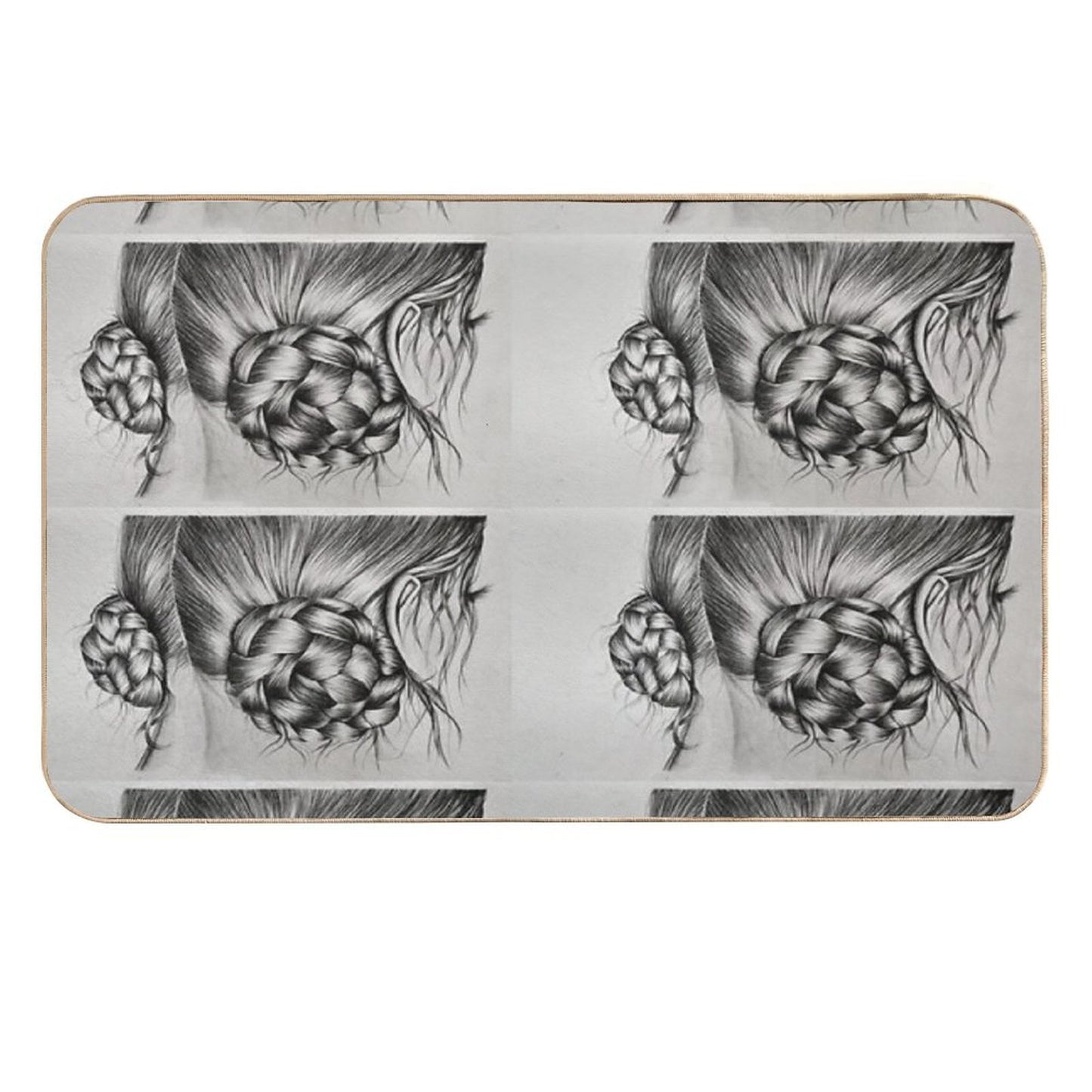 Braids in Buns Long-Lasting Bath Mat