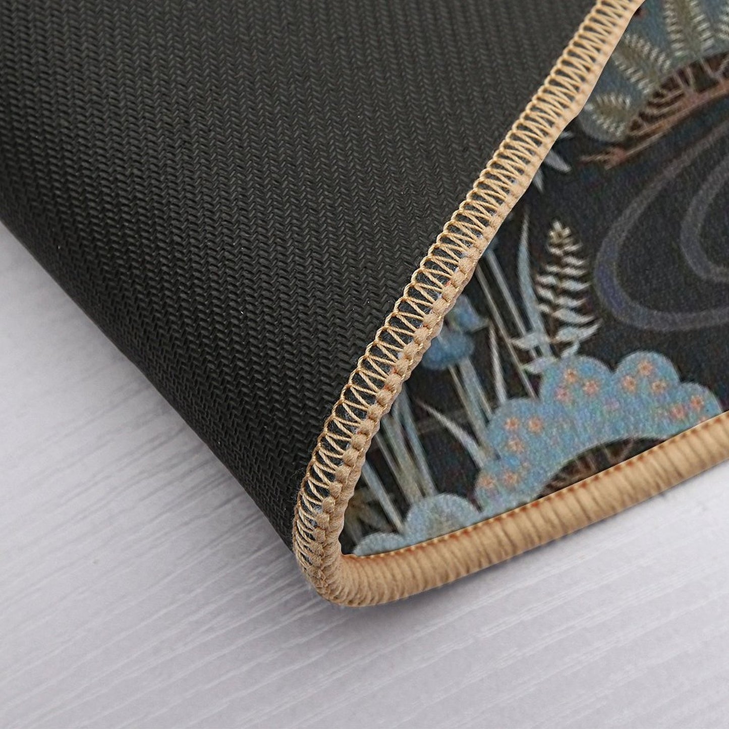 Japanese Garden Dark Non-Slip Bath Mat