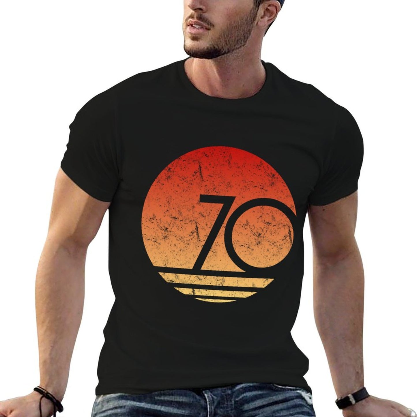 50th Birthday Vintage 1970 Distressed Odor-resistant T-Shirt
