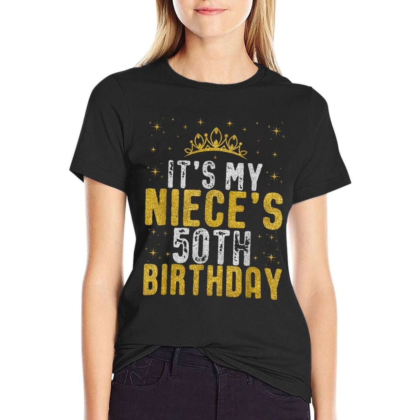 Happy It's My Niece's 50th Birthday 1975 50 Years Old Lightweight T-Shirt