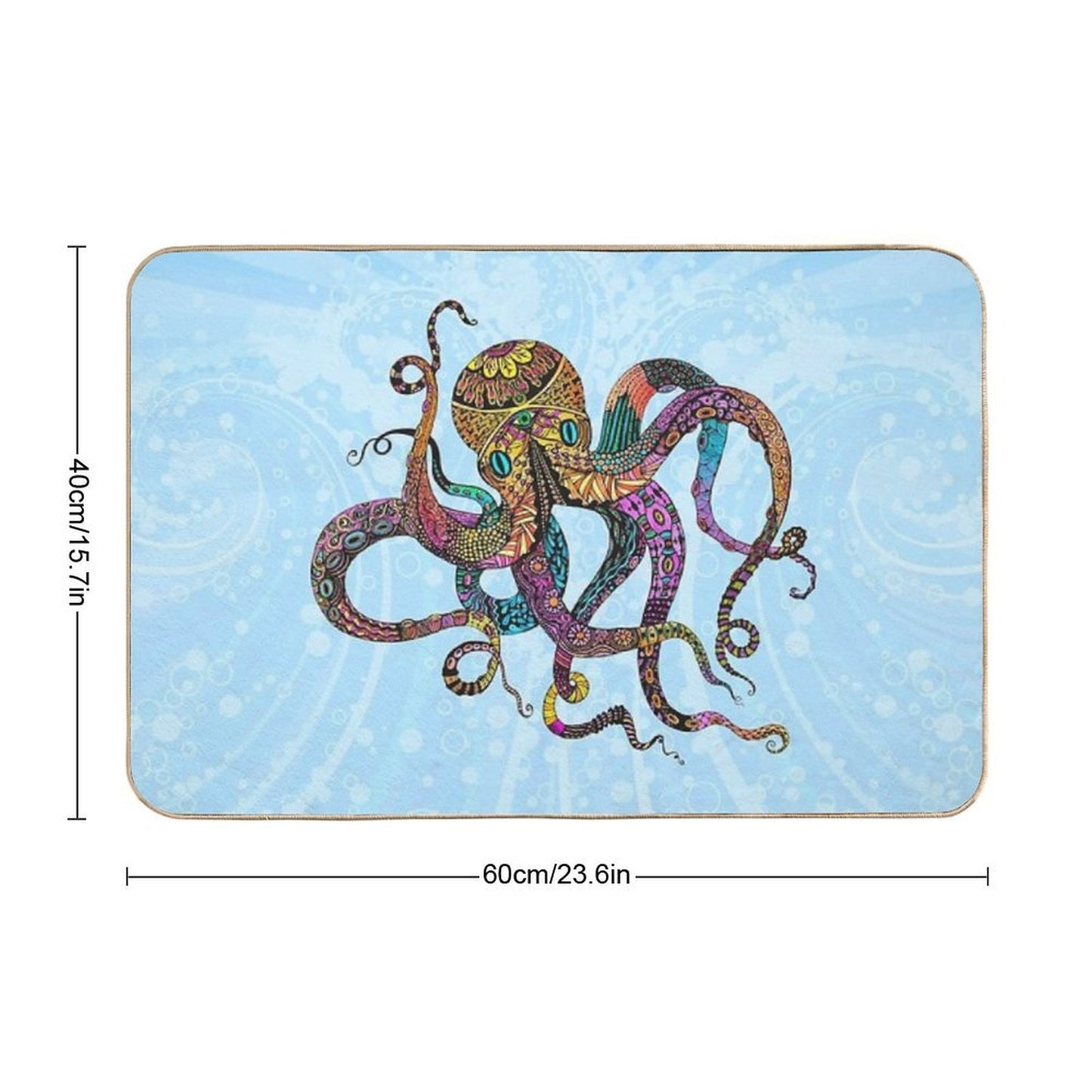 Electric Octopus Non-Slip Bath Mat