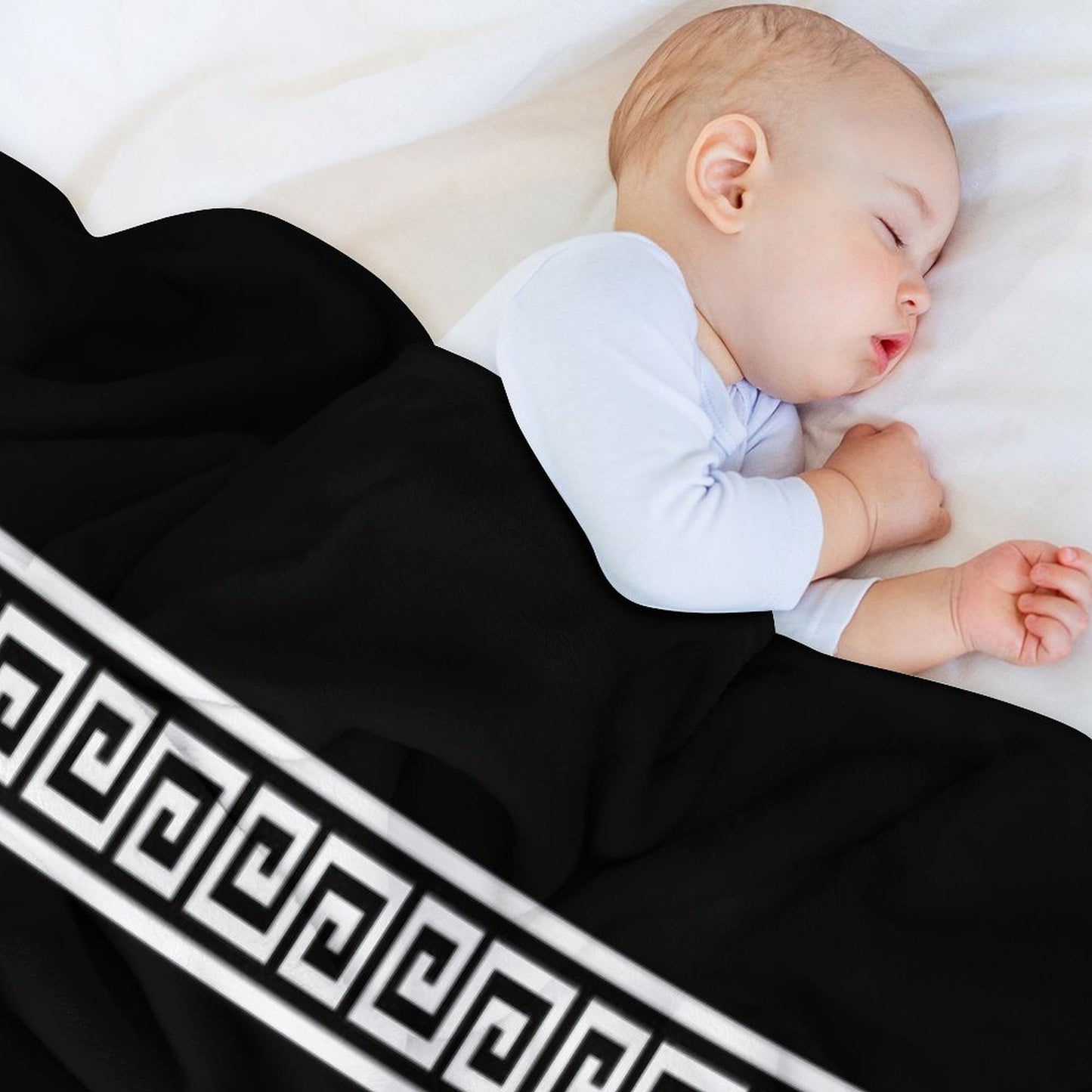 Greek Geometric Pattern Shrink-resistant Throw Blanket