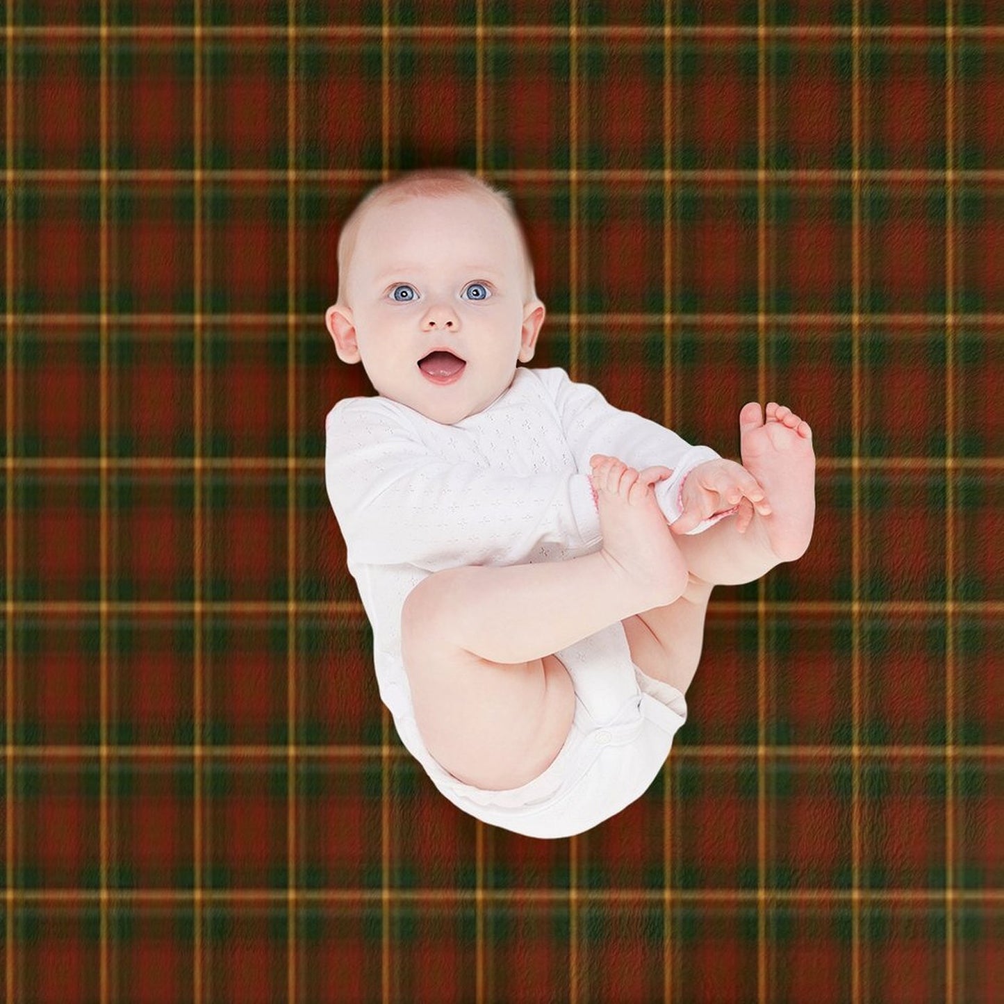 Canadian National Maple Leaf Tartan Gift-ready Throw Blanket
