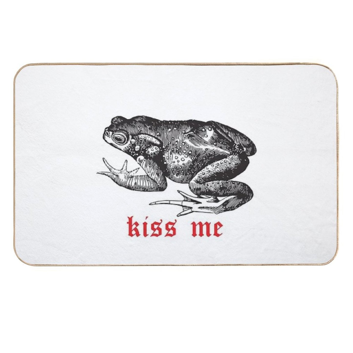 Kiss The Frog Versatile Bath Mat