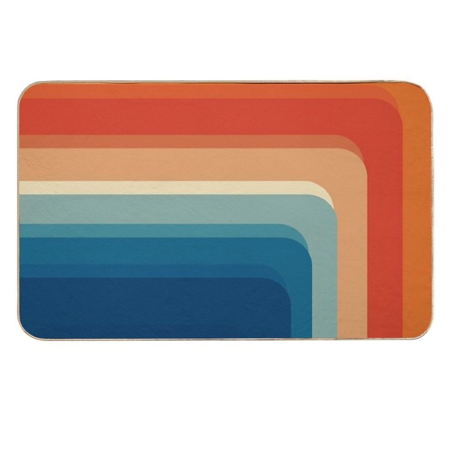 Retro Vintage Geometric Multi-Purpose Bath Mat