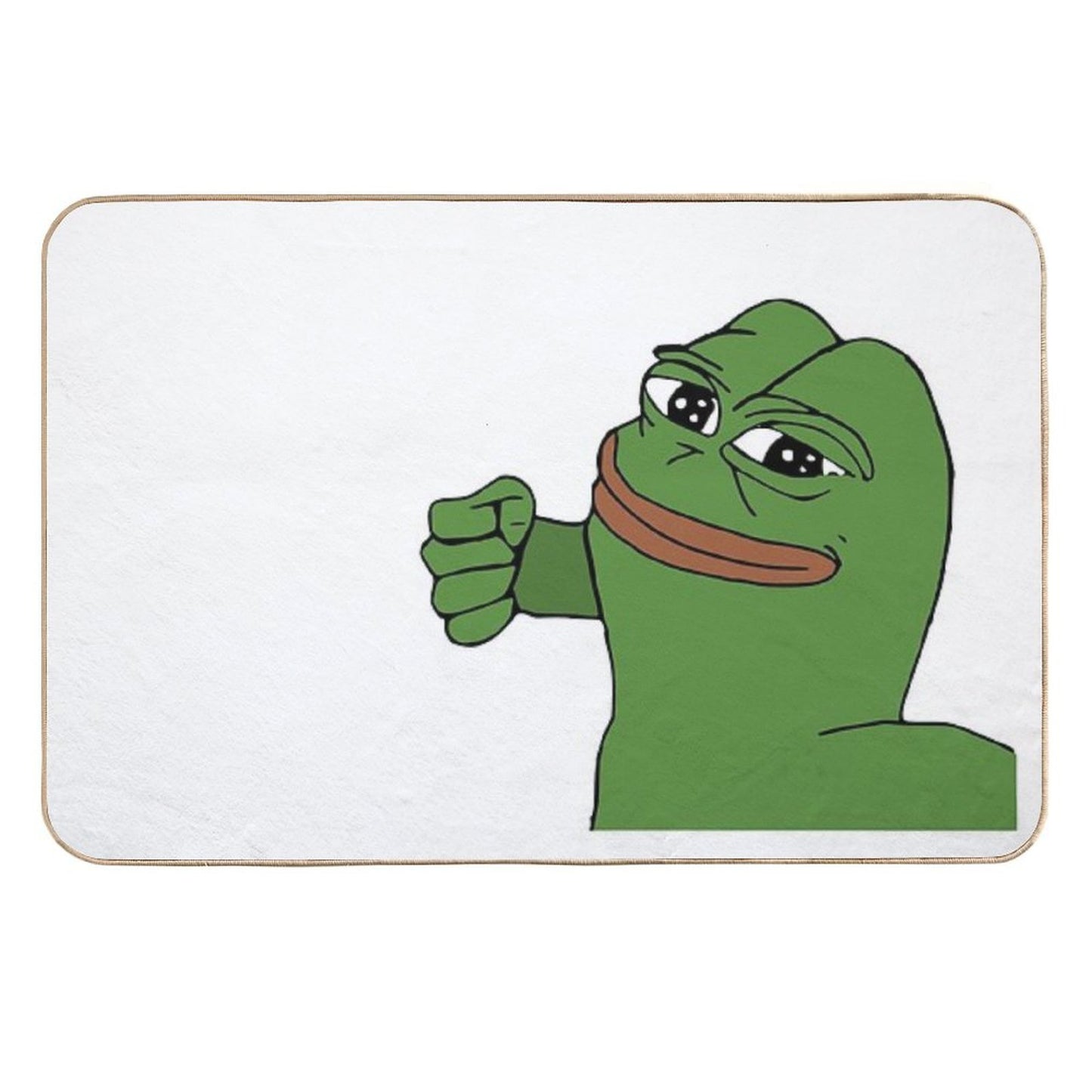 Pepe Punching Meme Anti-Trip Bath Mat