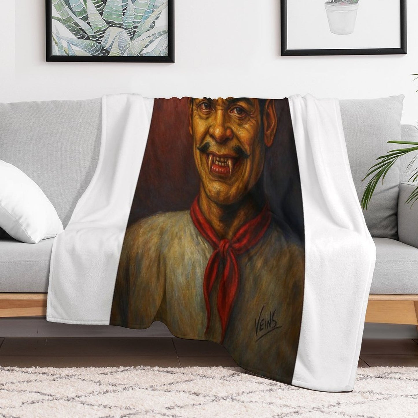 Cantinflas Vampiro Wrinkle-free Throw Blanket