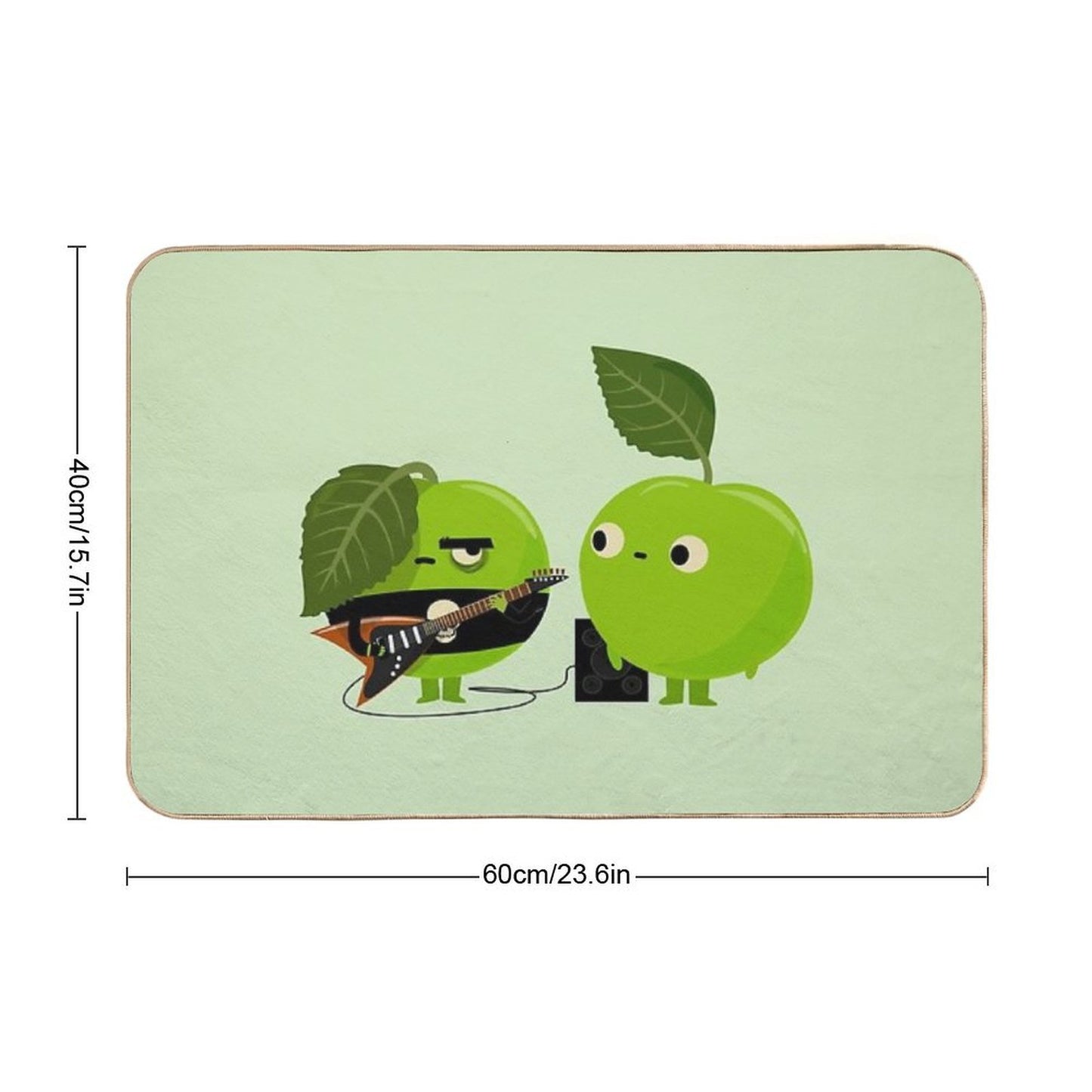 Bad Apple Stain-Proof Bath Mat