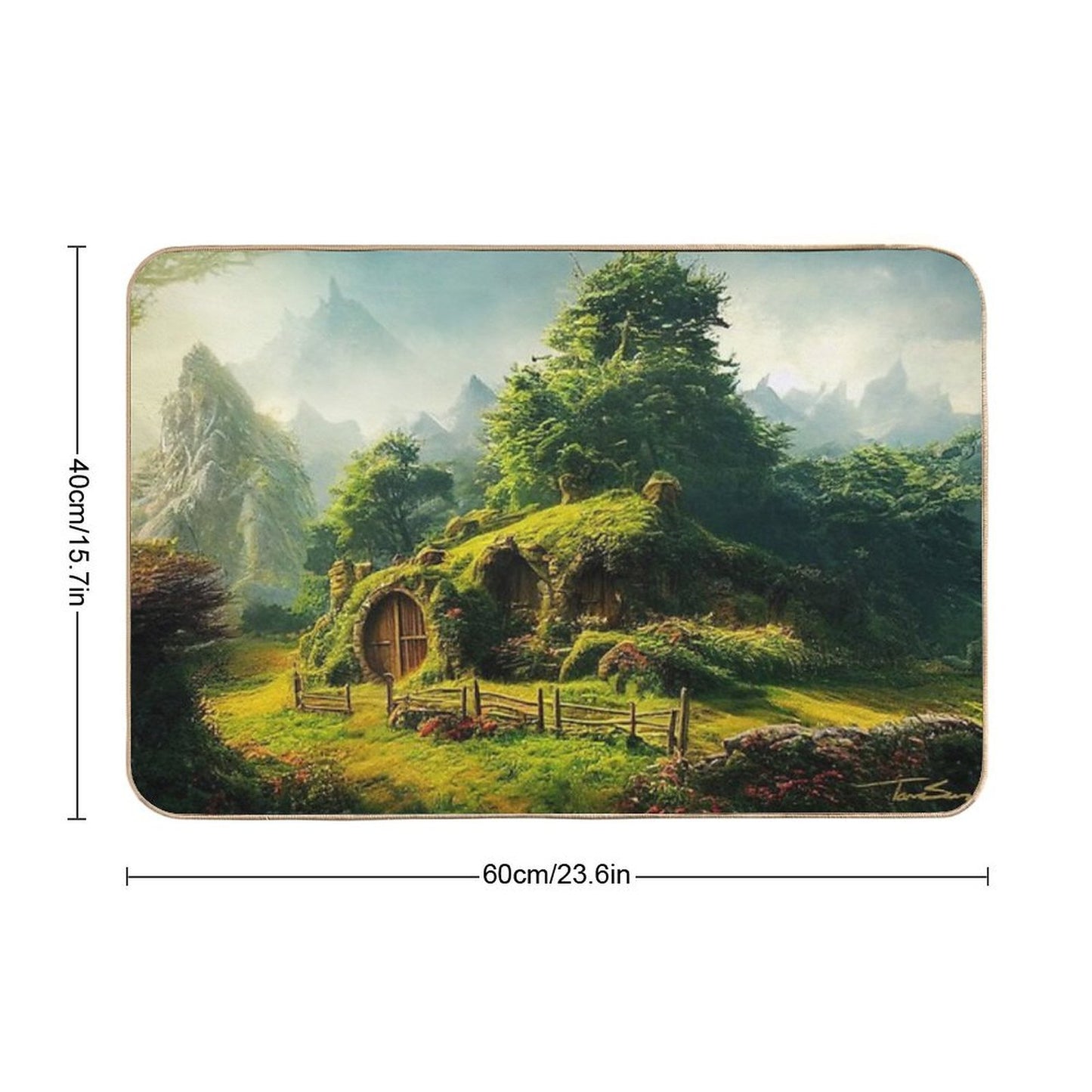Good Morning Shire Dirt-Trapping Bath Mat