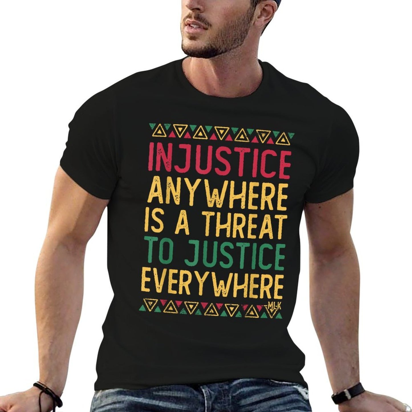 Black History Juneteenth Justice Martin Luther King Jr Quote Durable T-Shirt