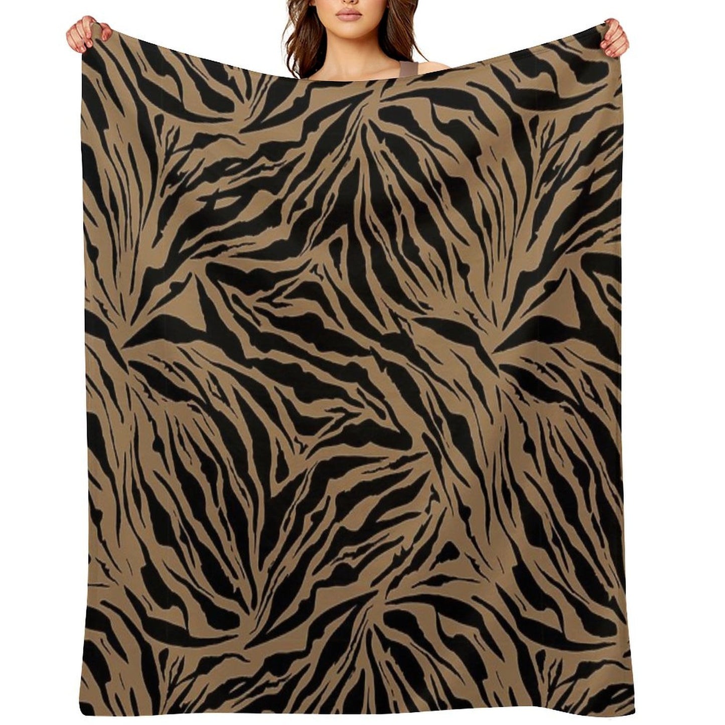 Jungle Tiger Eco-conscious Throw Blanket