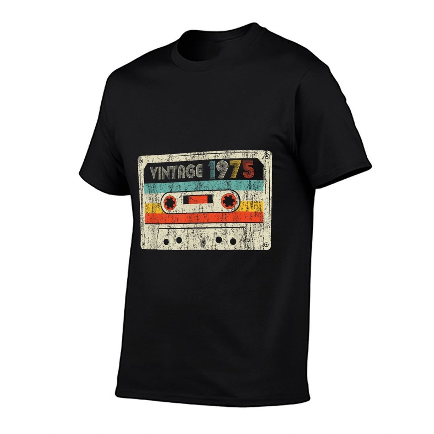 Vintage 1975 Classic Birthday 1975 Vintage Cassette Tape Cotton T-Shirt