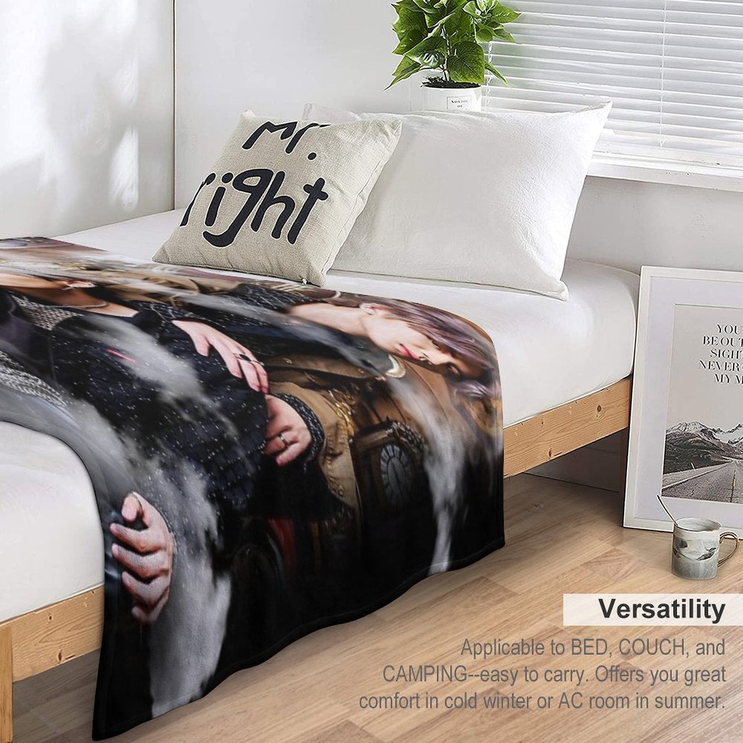 BounPrem Easy Care Throw Blanket