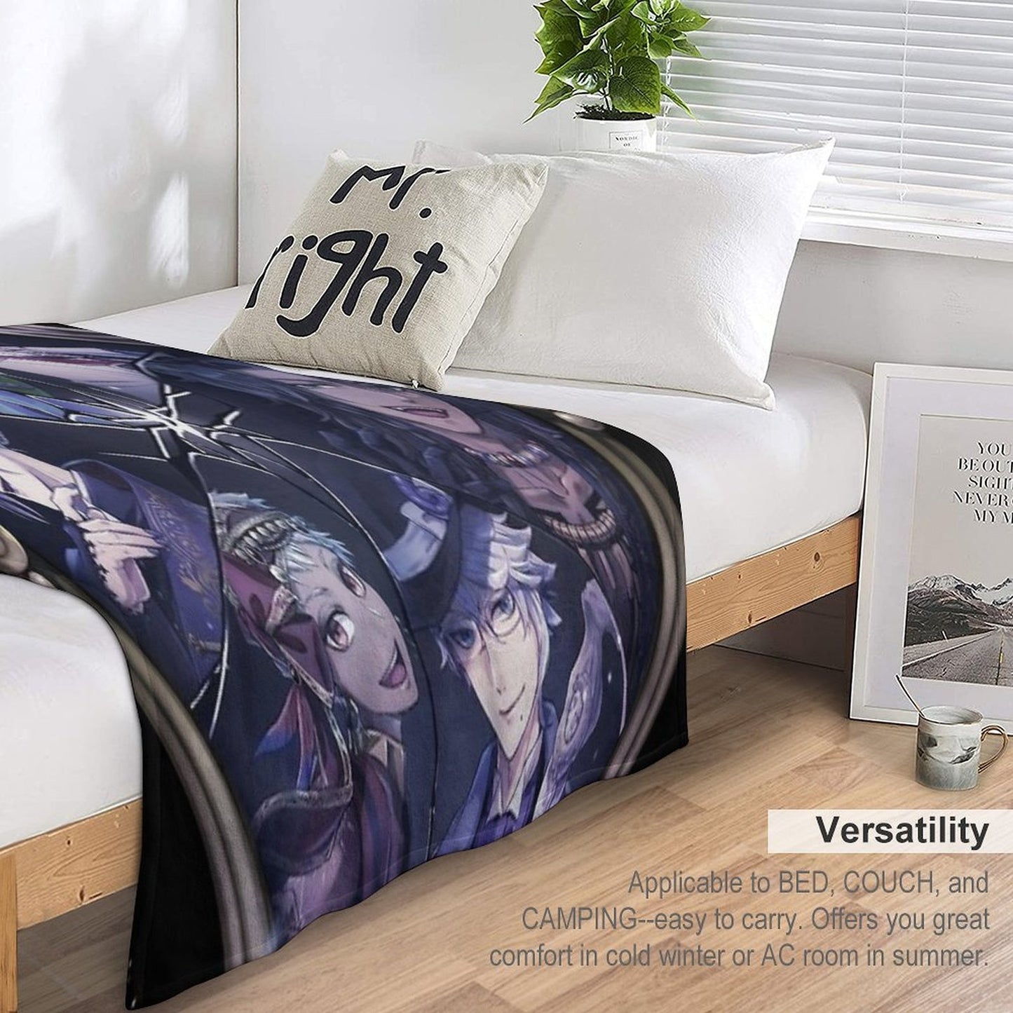 Twisted Wonderland Anime Wrinkle-free Throw Blanket