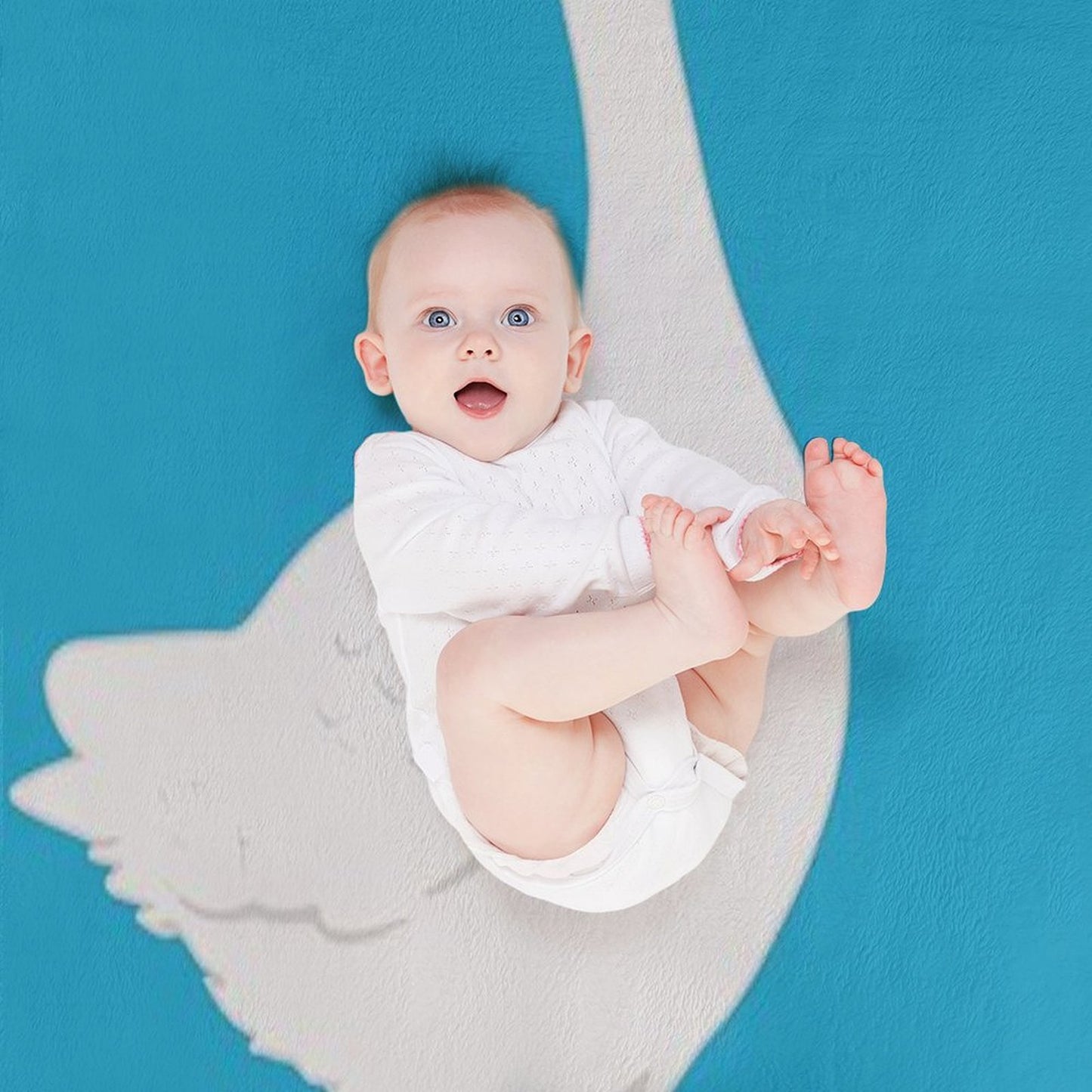 Dangerous Goose Holding A Knife Eco-conscious Throw Blanket