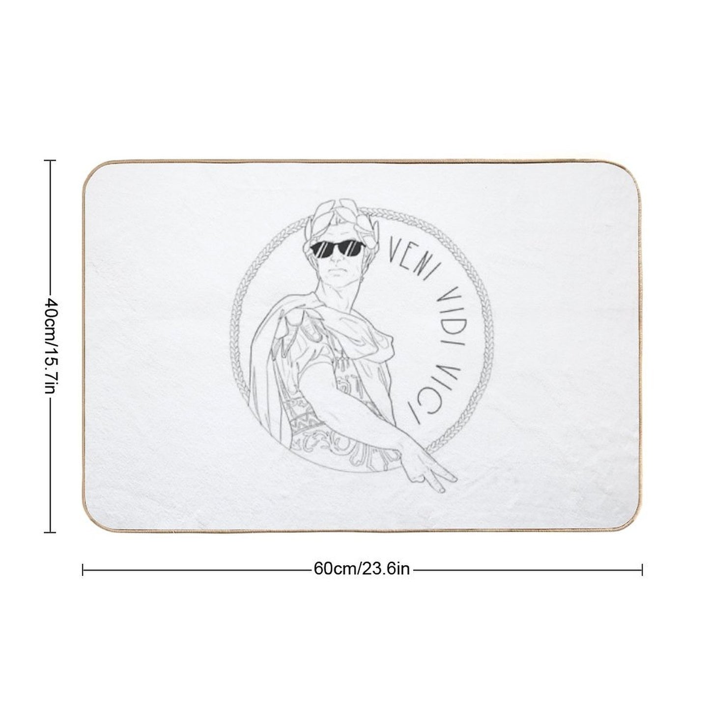 Veni Vidi Vici Rapid-Drying Bath Mat