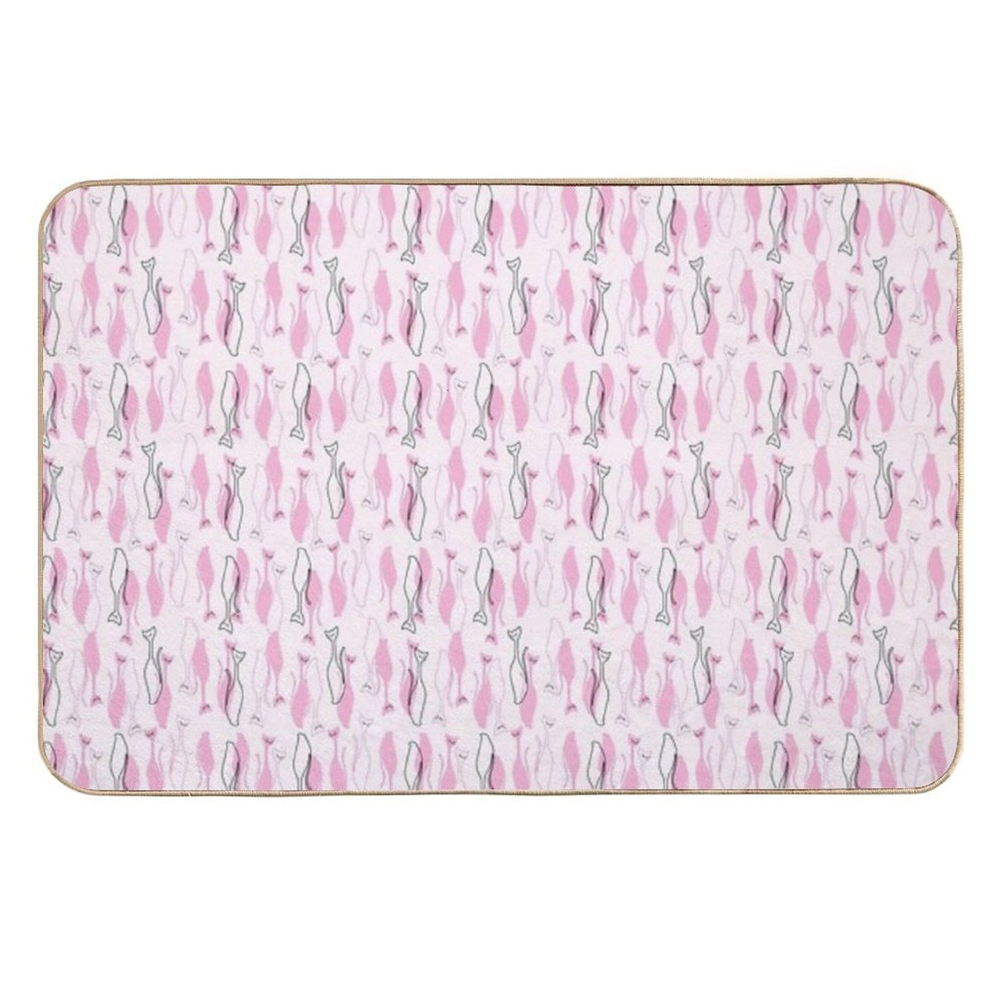 Atomic Kitties Dirt-Trapping Bath Mat