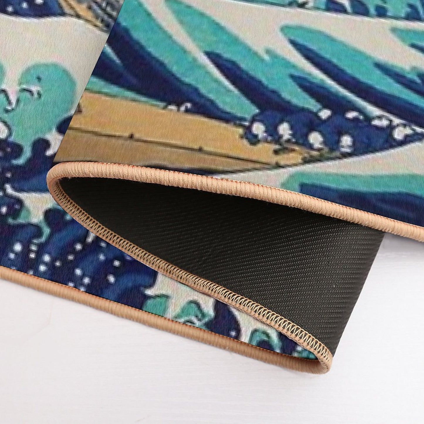 The Great Wave, Vintage Japanese Art Rapid-Drying Bath Mat