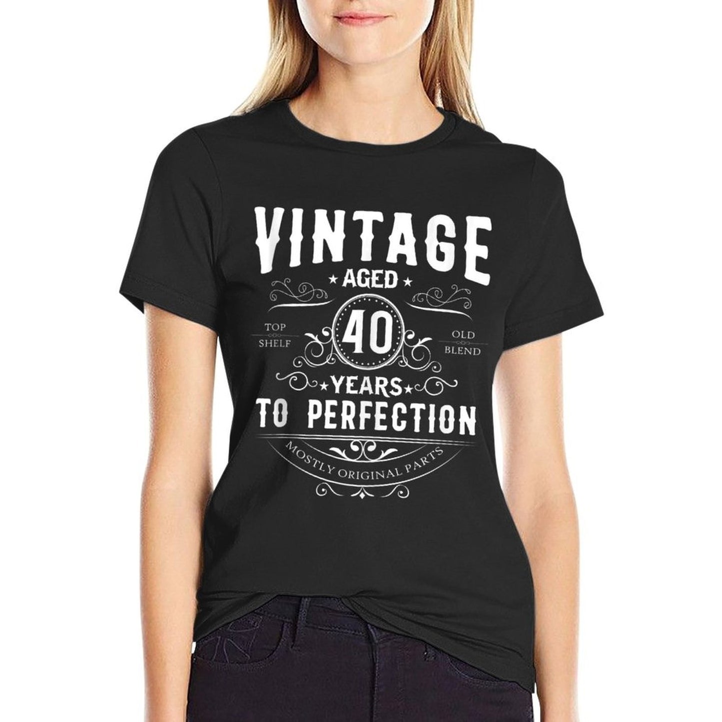 Vintage Aged 40 Years To Perfection 40th Birthday Eco-friendly Material T-Shirt