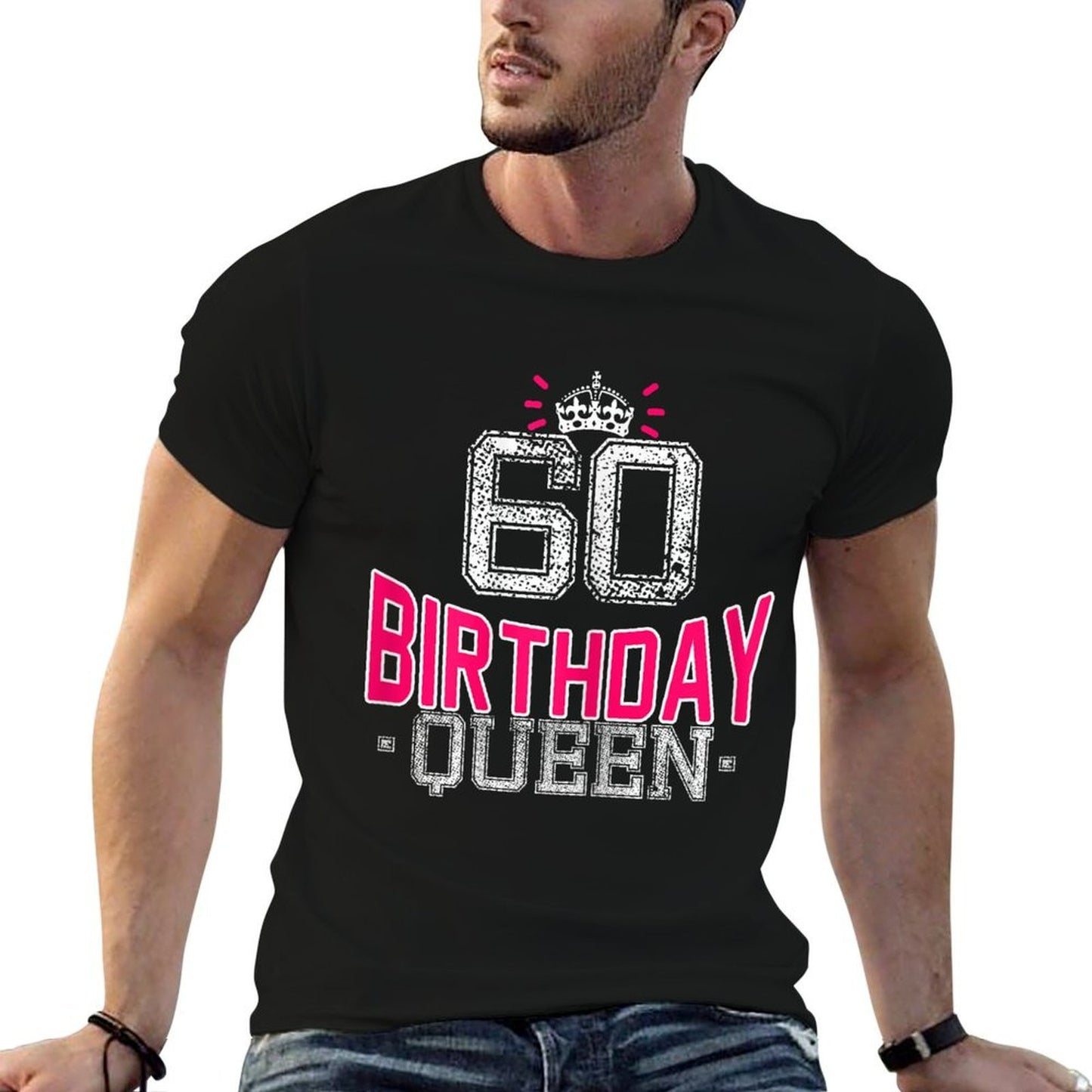 60th Birthday Gift Vintage 1963 Birthday Queen Crown Lightweight T-Shirt