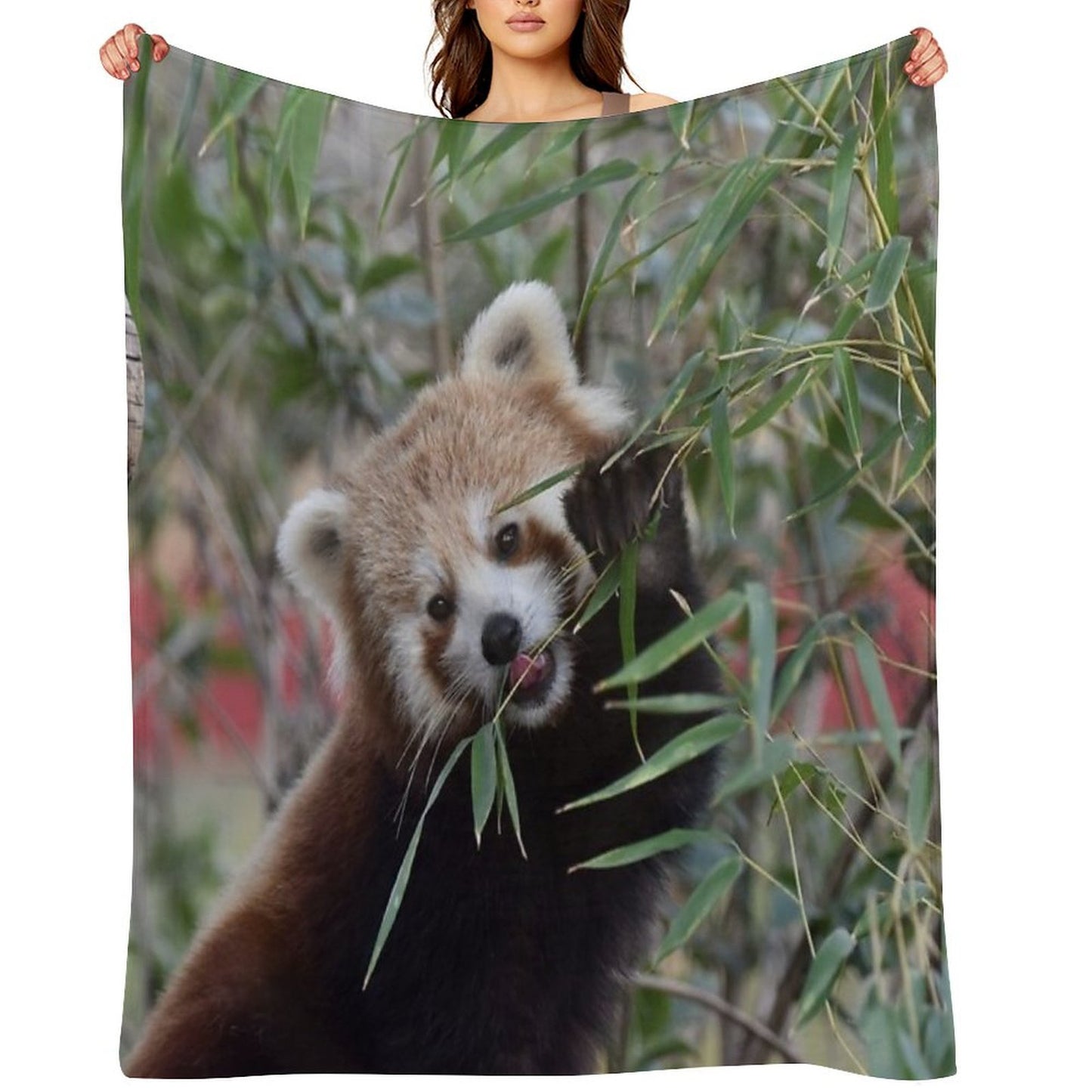 Red Panda 2 Machine-washable Throw Blanket