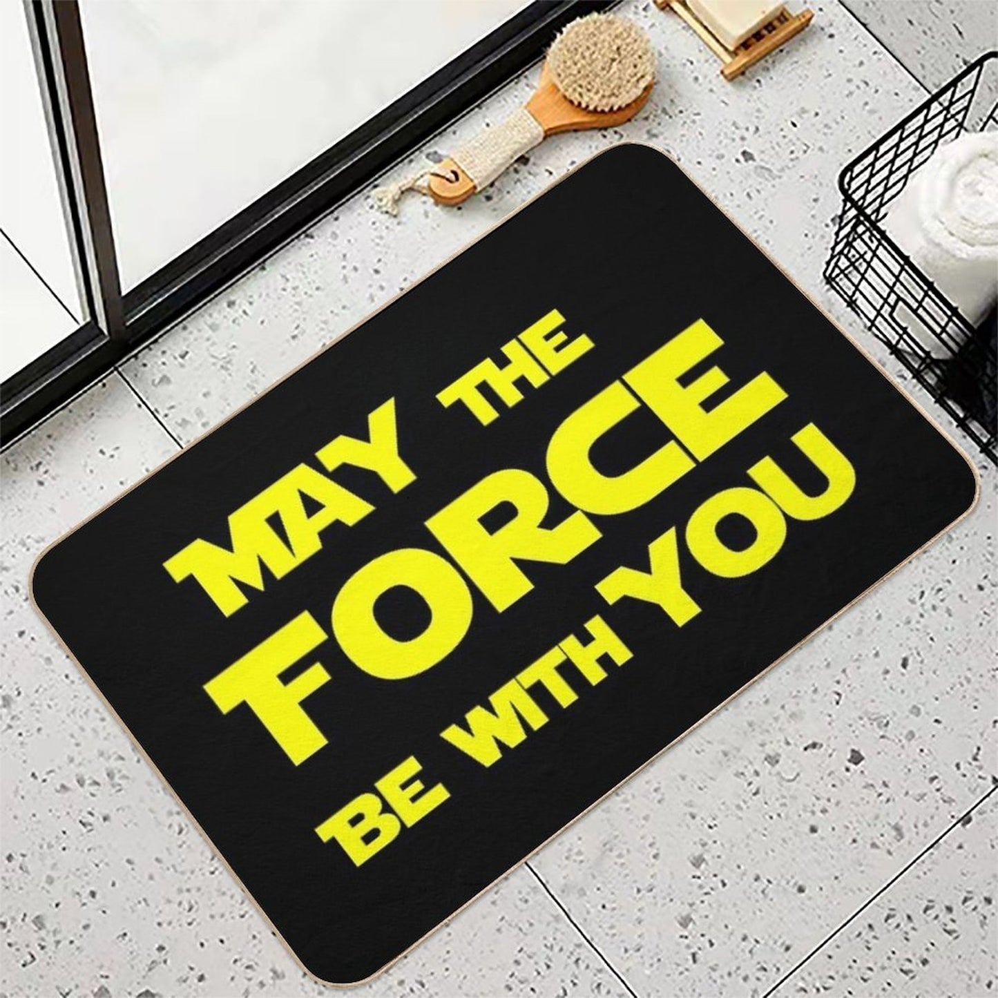 May The Force Be With You Fade-Resistant Bath Mat