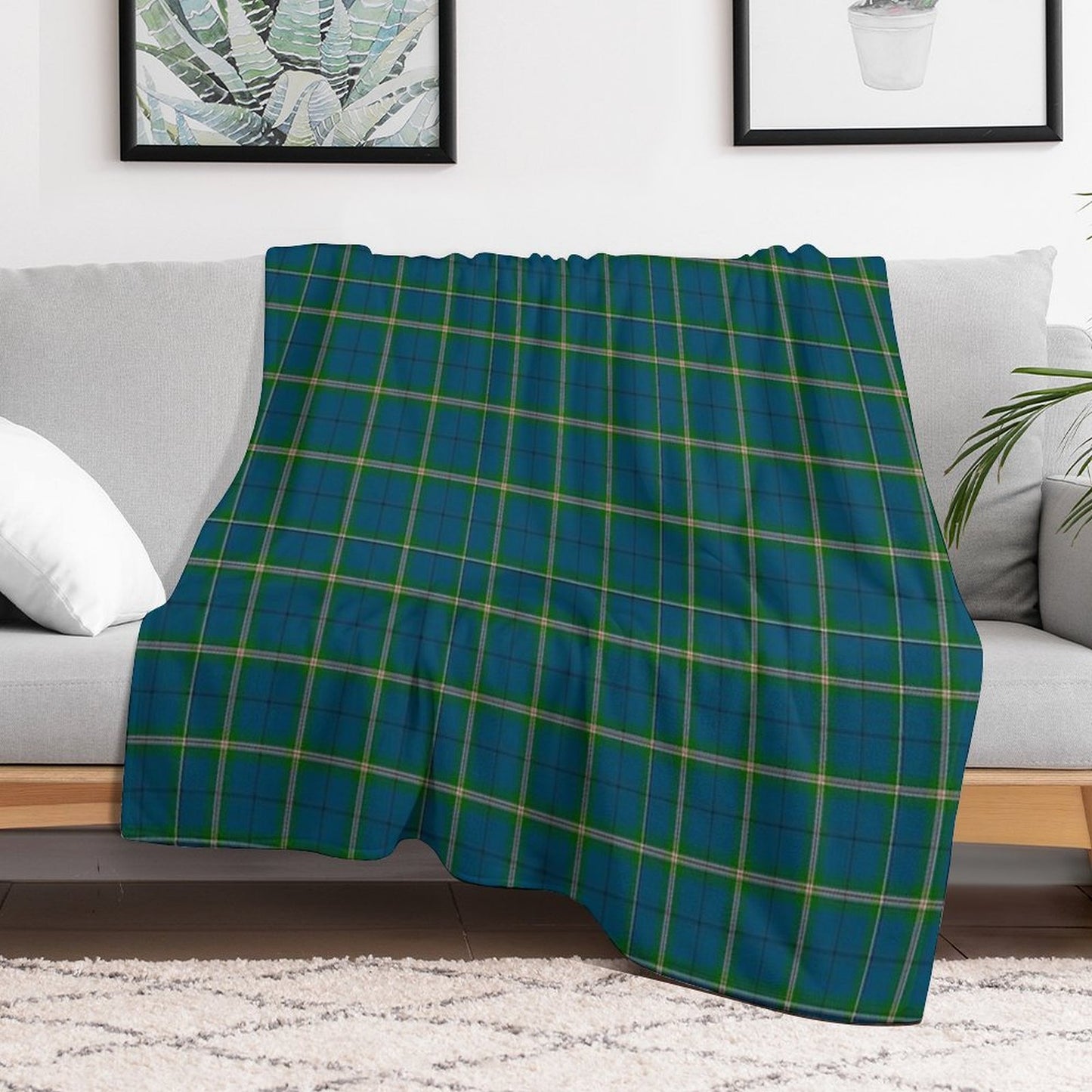 Clan Cleland Tartan Travel-friendly Throw Blanket