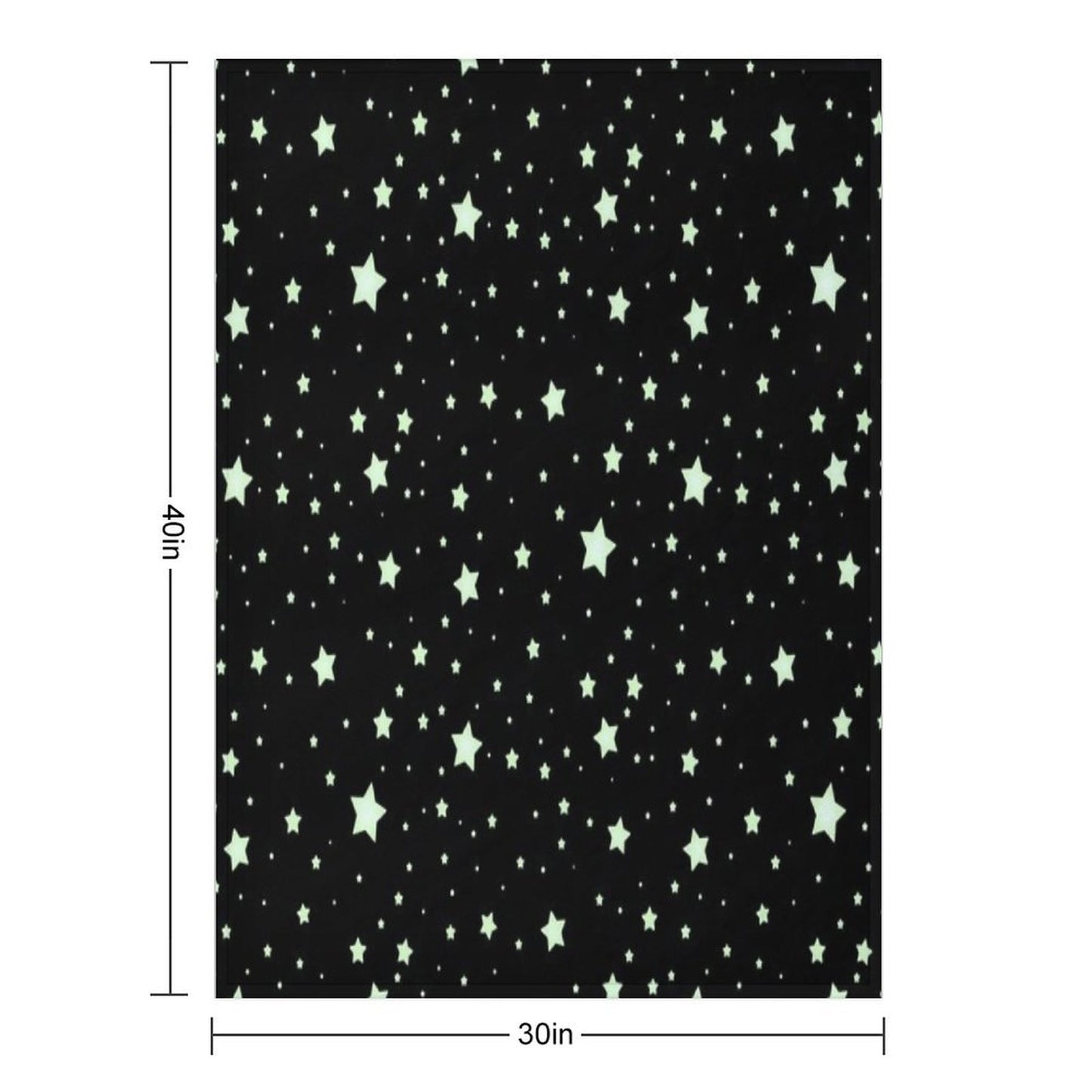 Glow Stars Machine-washable Throw Blanket