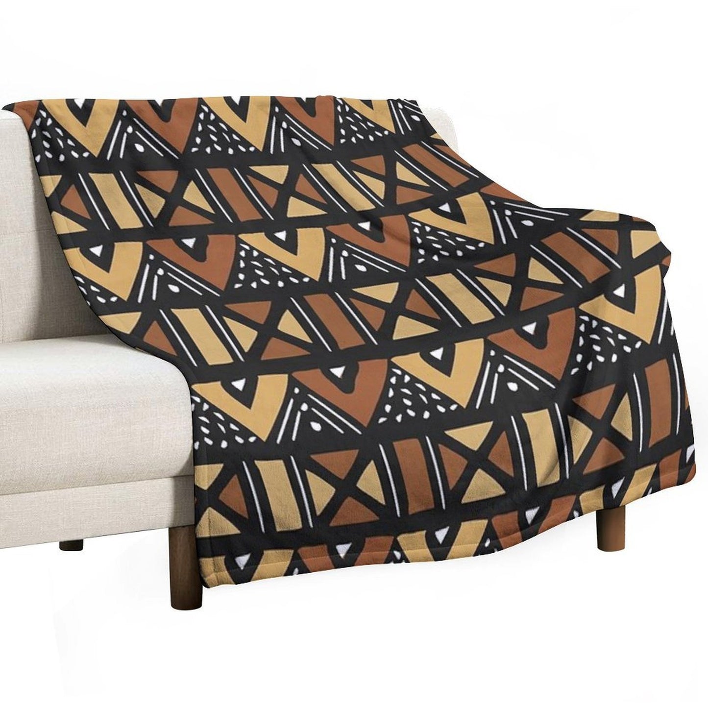 Mud Cloth Mali Compact Throw Blanket