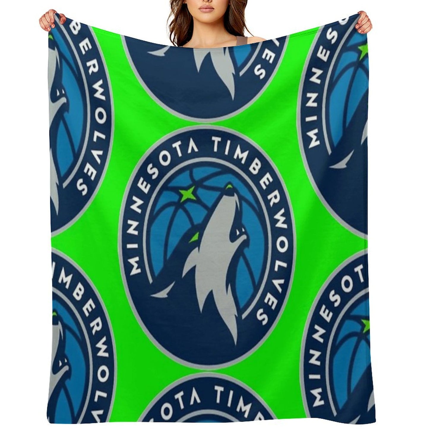 Minnesota Timberwolves Wrinkle-free Throw Blanket
