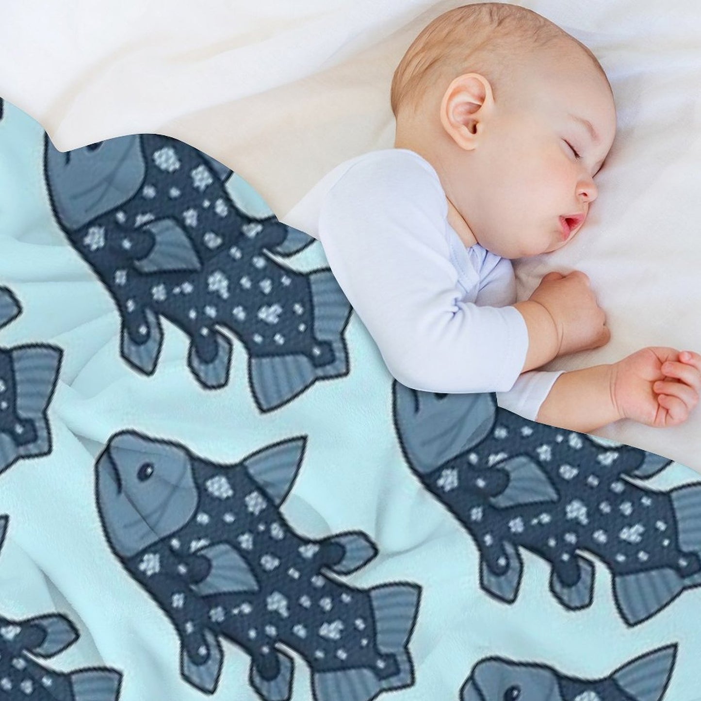 Coelacanth Lightweight Throw Blanket