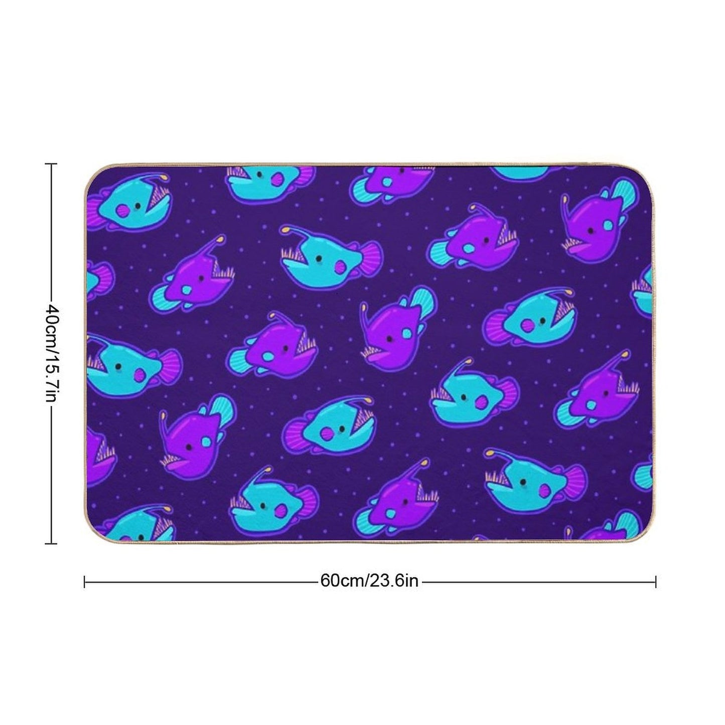 Angler Fish Odorless Bath Mat