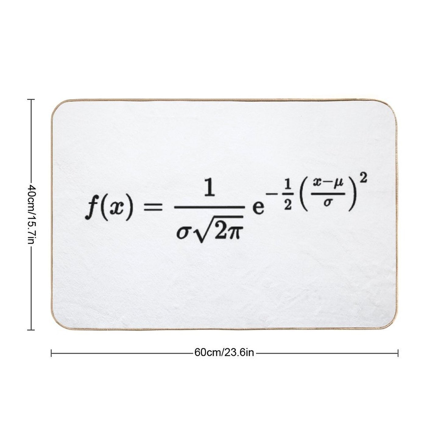 Normal Distribution, Probability And Statistics Anti-Trip Bath Mat